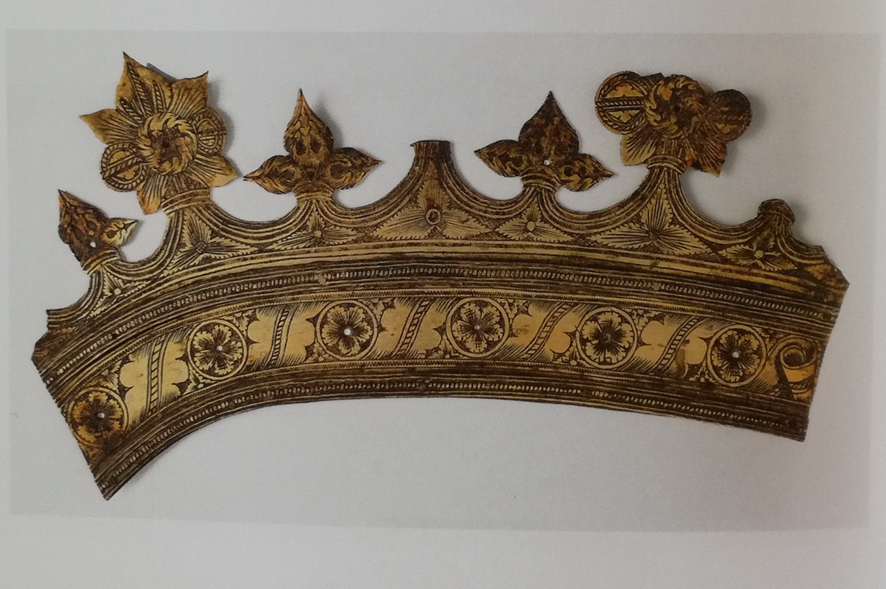 corona da dipinto, elemento d'insieme - ambito perugino (metà sec. XV)