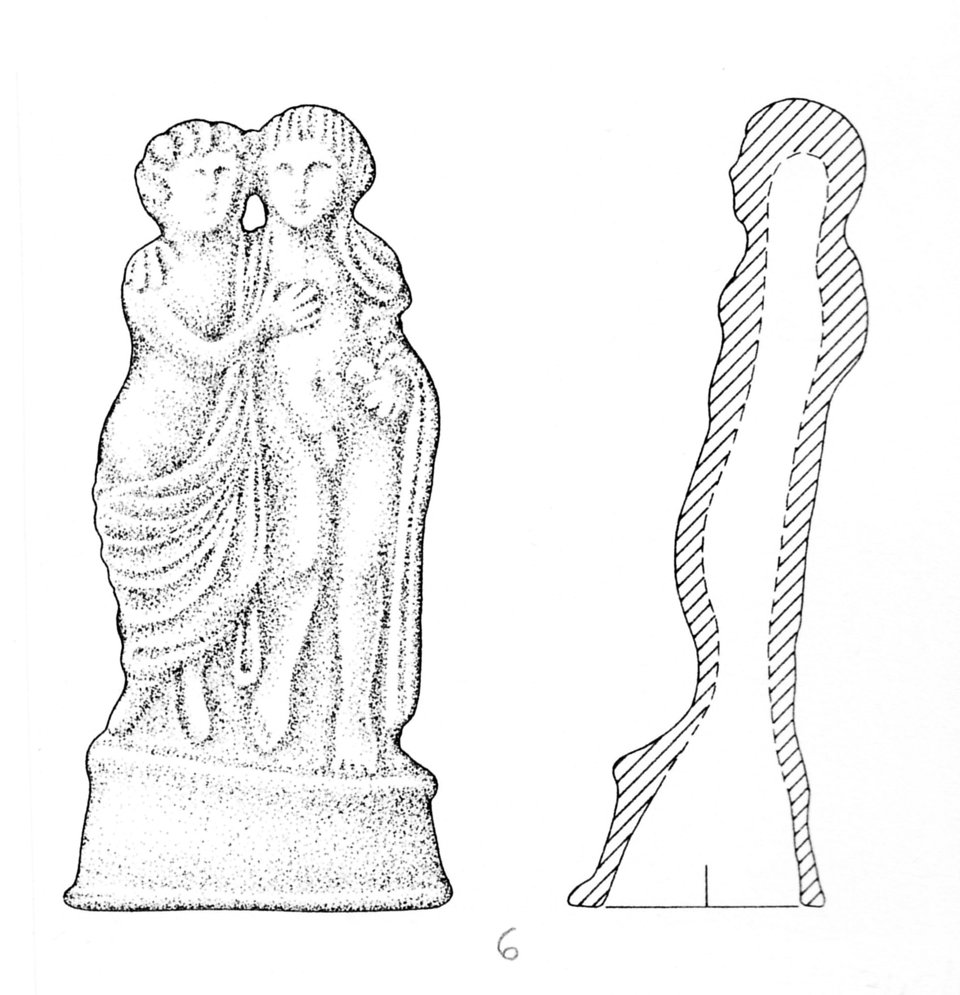 statuetta, Coppia di sposi (metà/ metà SECOLI/ ARCHI DI SECOLI/ I-II)