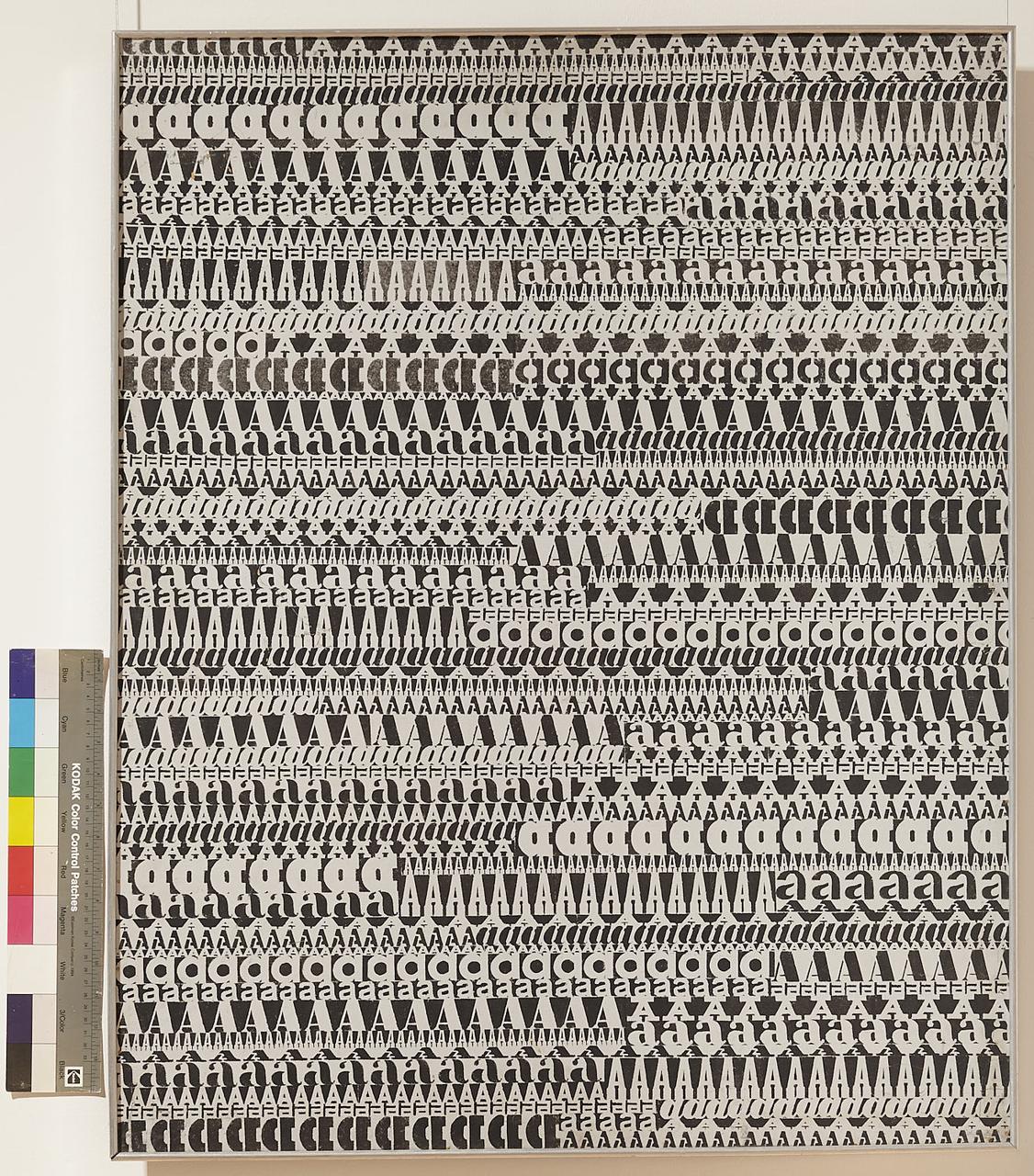 Messaggio A (opera grafica) di Spagnoli Renato (sec. XX d.C)