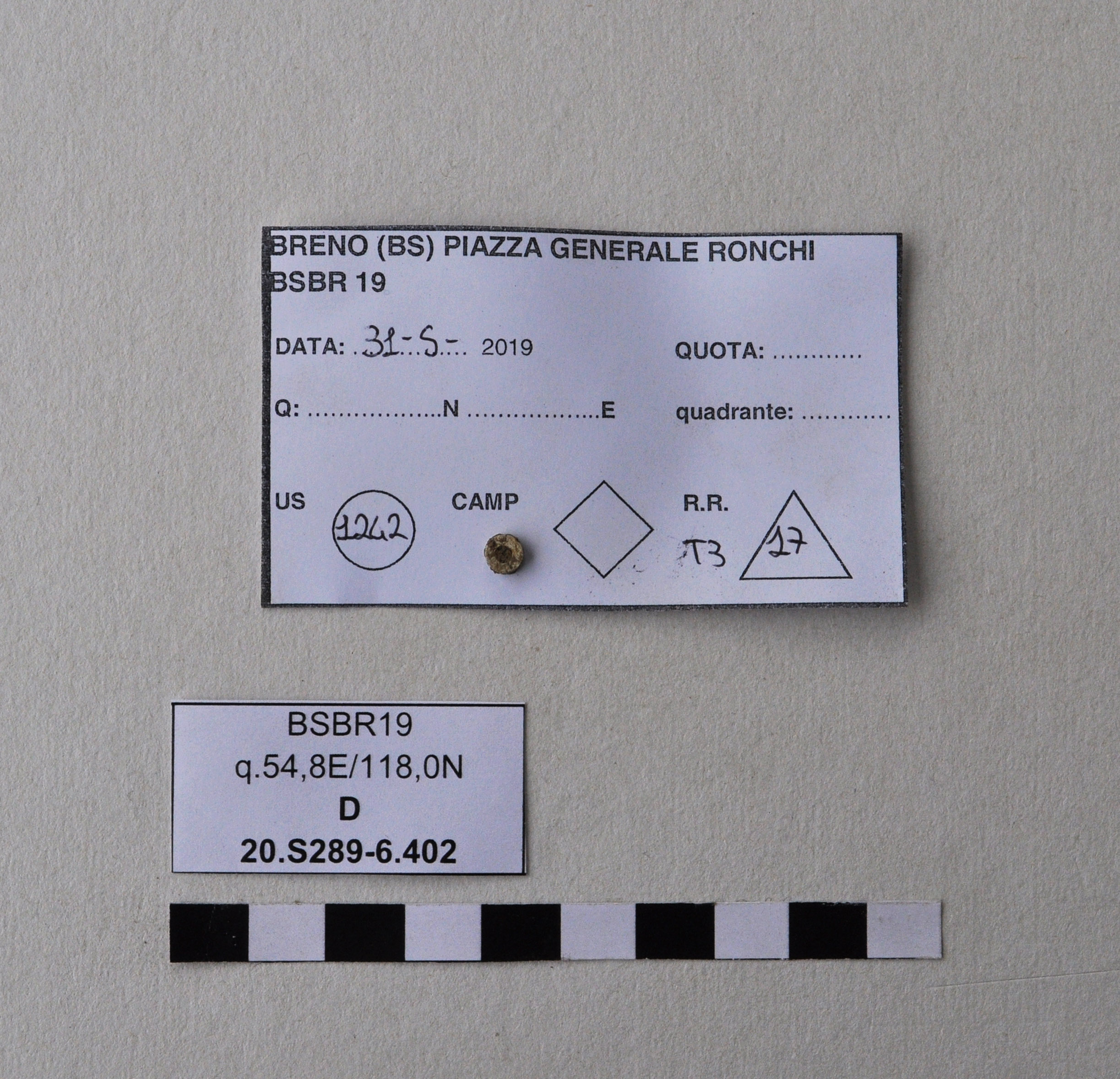 SINGOLO OGGETTO/ vago, PERIODIZZAZIONI/ Preistoria/ Eta' del Rame