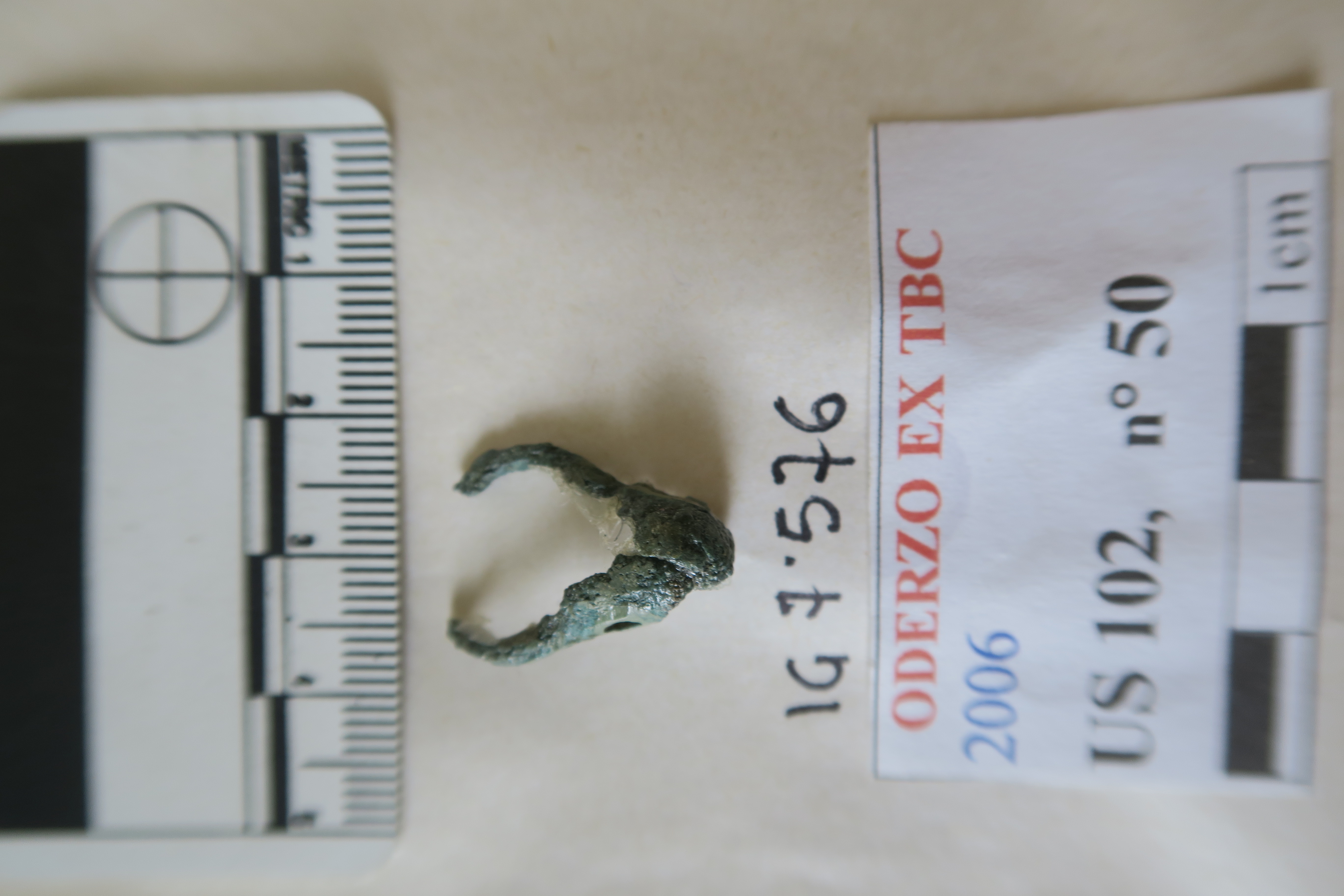 SINGOLO OGGETTO/ pendente, PERIODIZZAZIONI/ Protostoria/ Eta' del Ferro/ Seconda eta' del Ferro