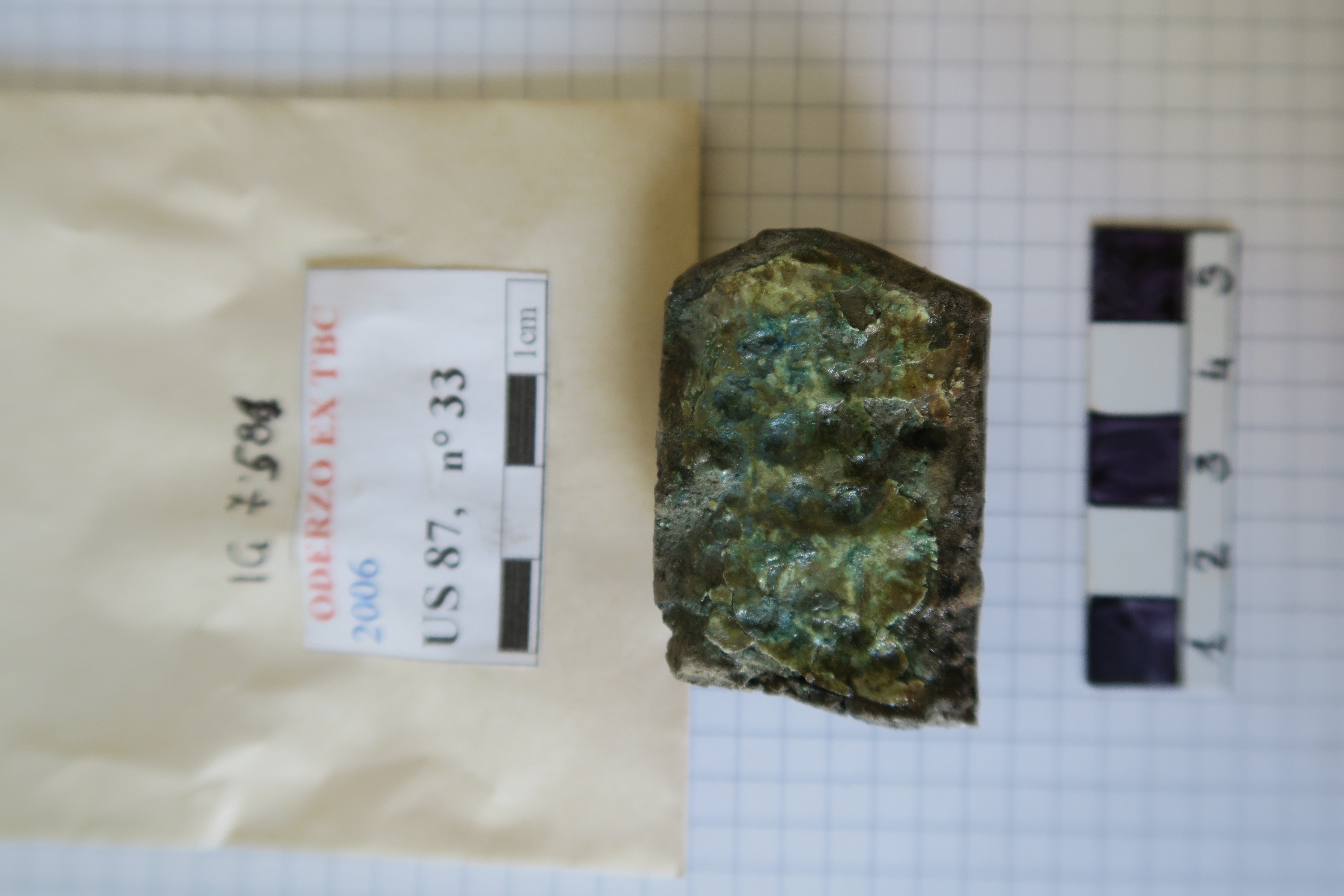 SINGOLO OGGETTO/ lamina, PERIODIZZAZIONI/ Protostoria/ Eta' del Ferro/ Seconda eta' del Ferro