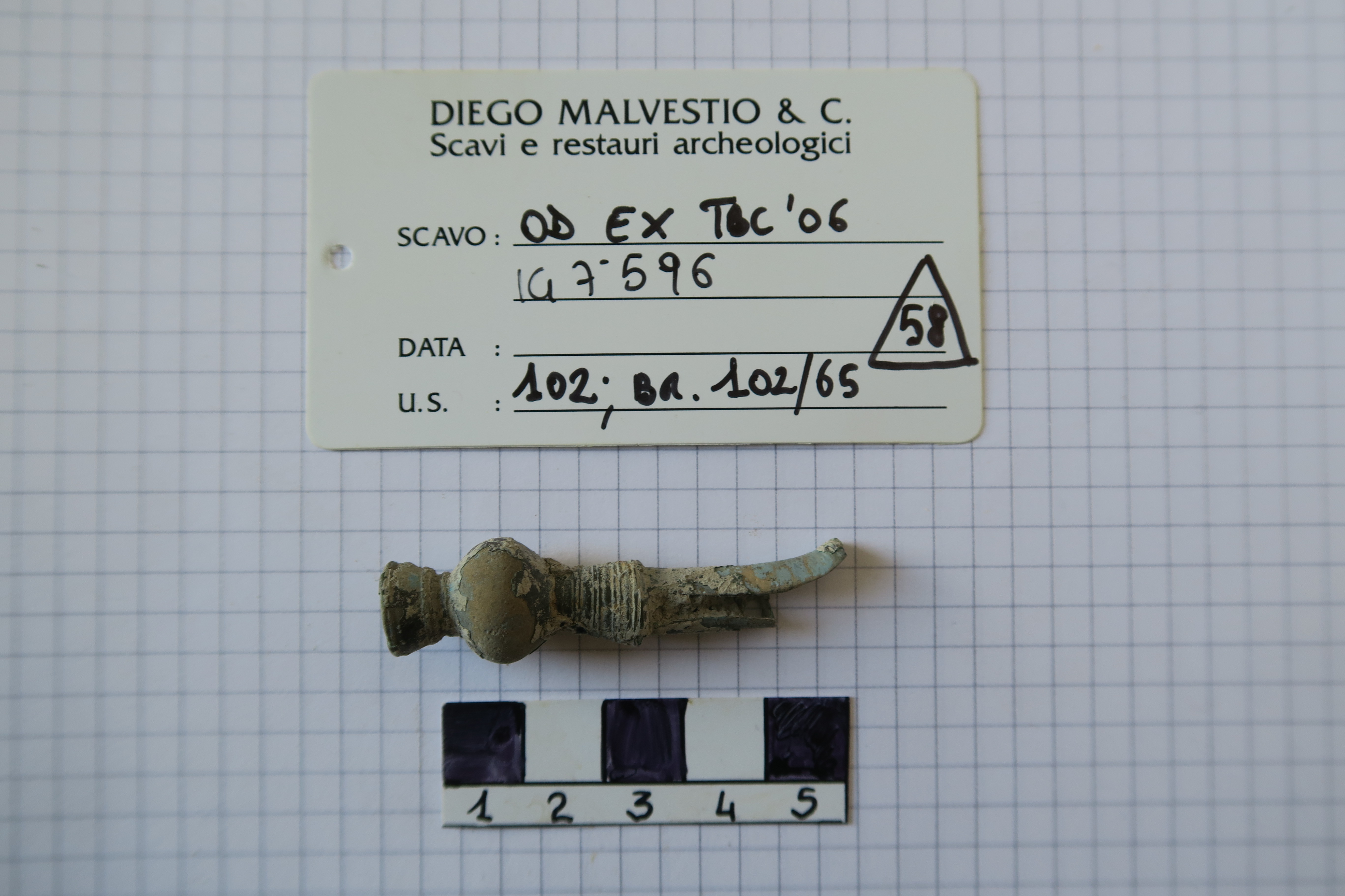 SINGOLO OGGETTO/ fibula, SECOLI/ VI a.C