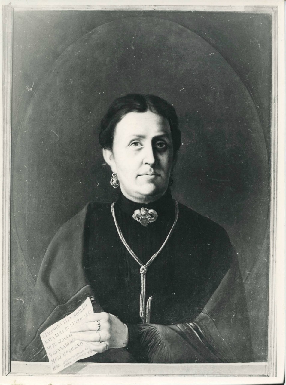 ritratto di Giacomina Elia Brollo (dipinto) di Brollo Giacomo (ultimo quarto XIX)