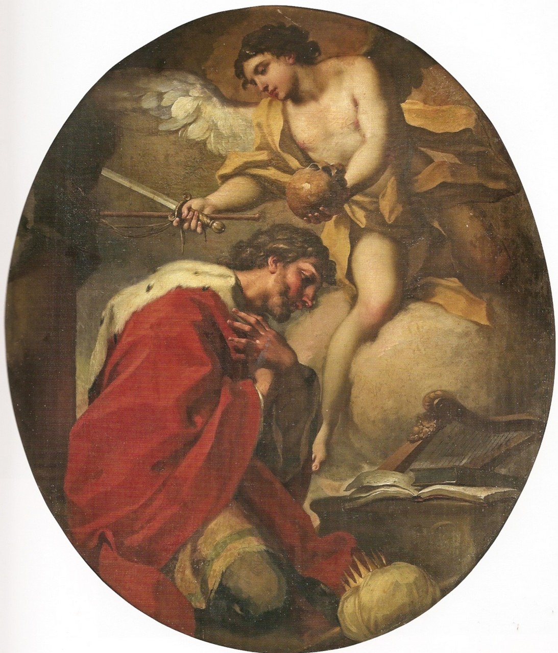Pentimento di Davide (dipinto, elemento d'insieme) di Balestra Antonio (primo quarto XVIII)