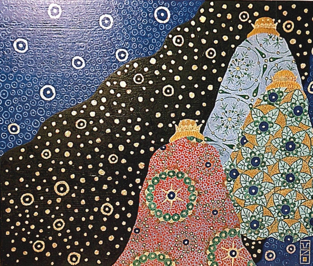 I Re Magi, Re Magi (dipinto) di Zecchin Vittorio (primo quarto XX)