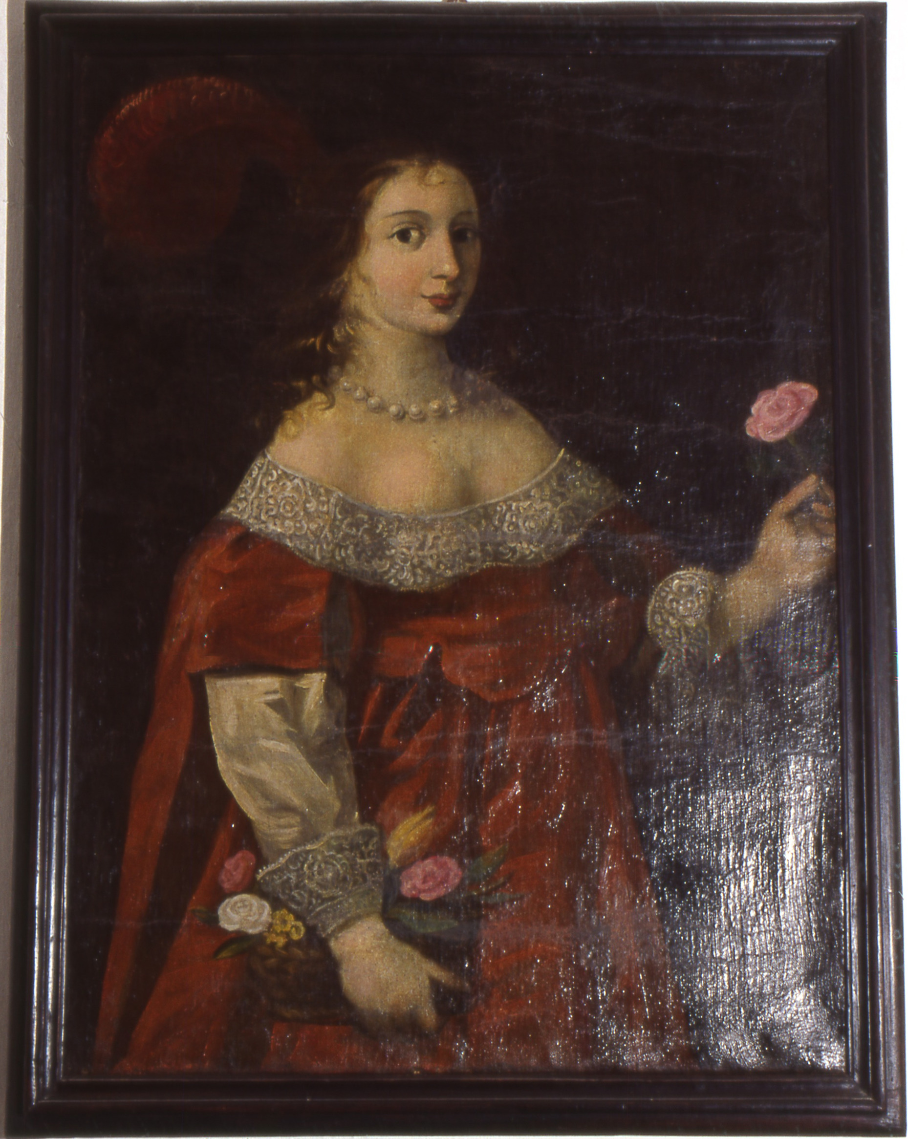 ritratto di nobildonna (dipinto, opera isolata) - ambito italiano (XVII)