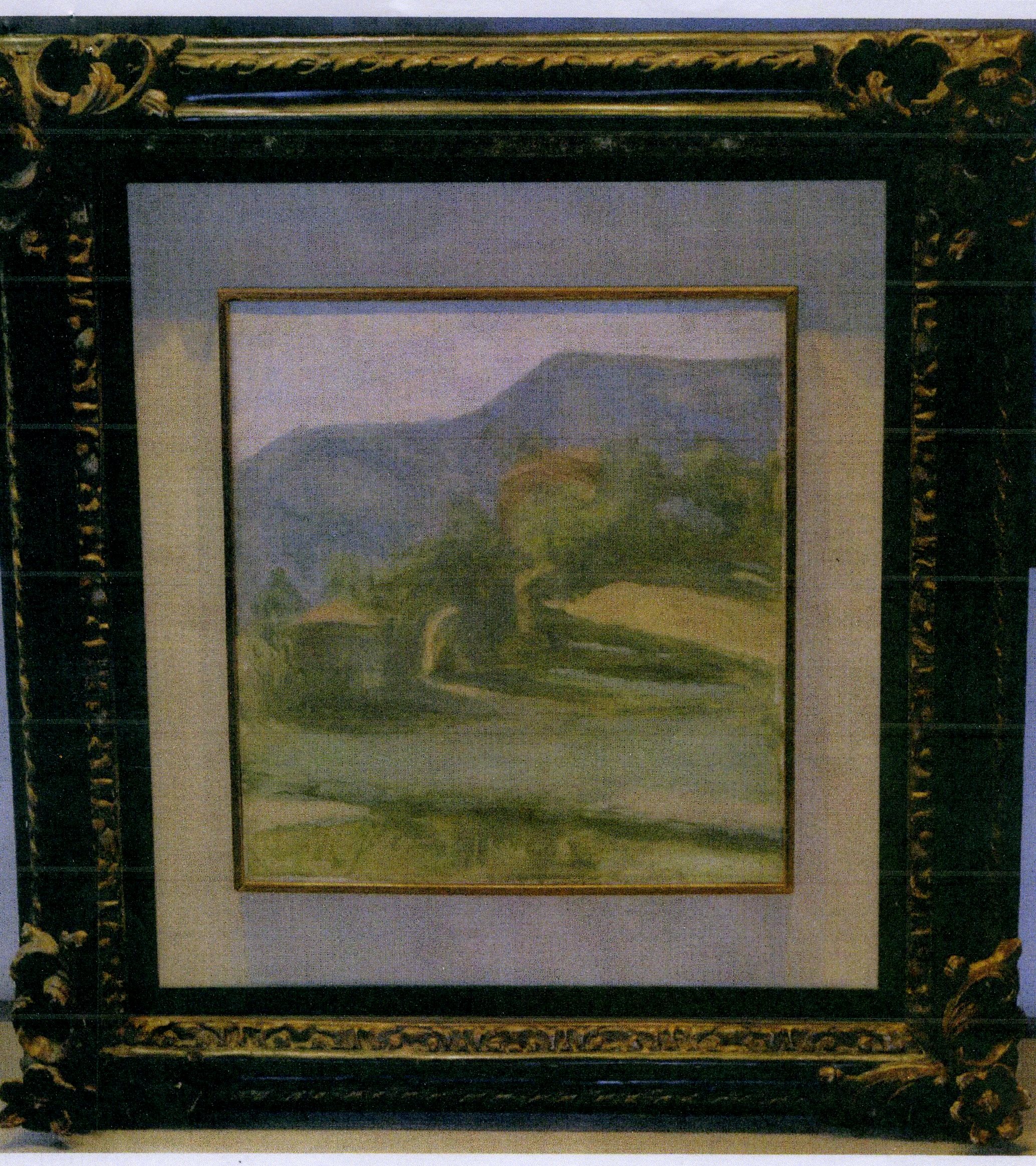 paesaggio (dipinto) di Morandi Giorgio (secondo quarto sec. XX)