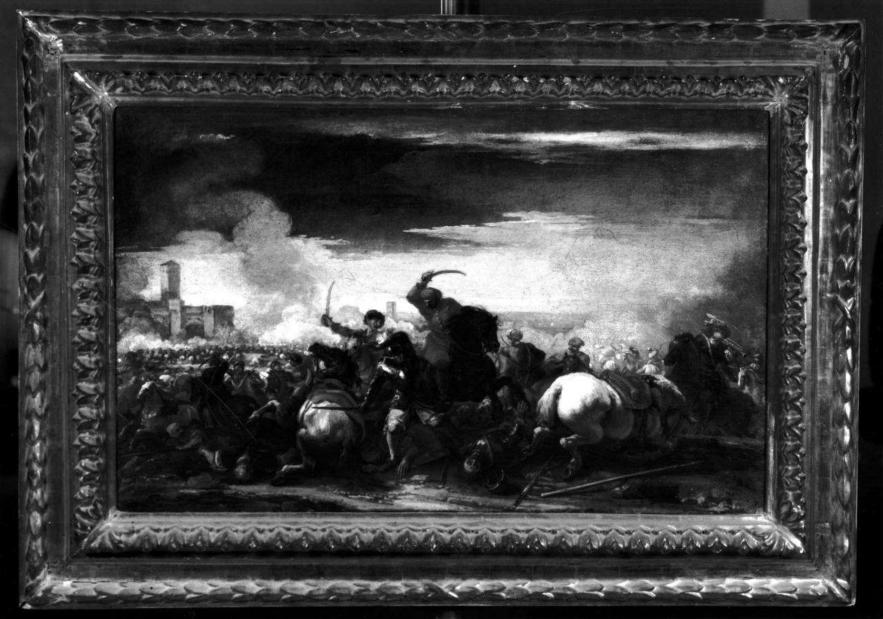 battaglia tra Cristiani e Turchi (dipinto) di Reschi Pandolfo (seconda metà sec. XVII)