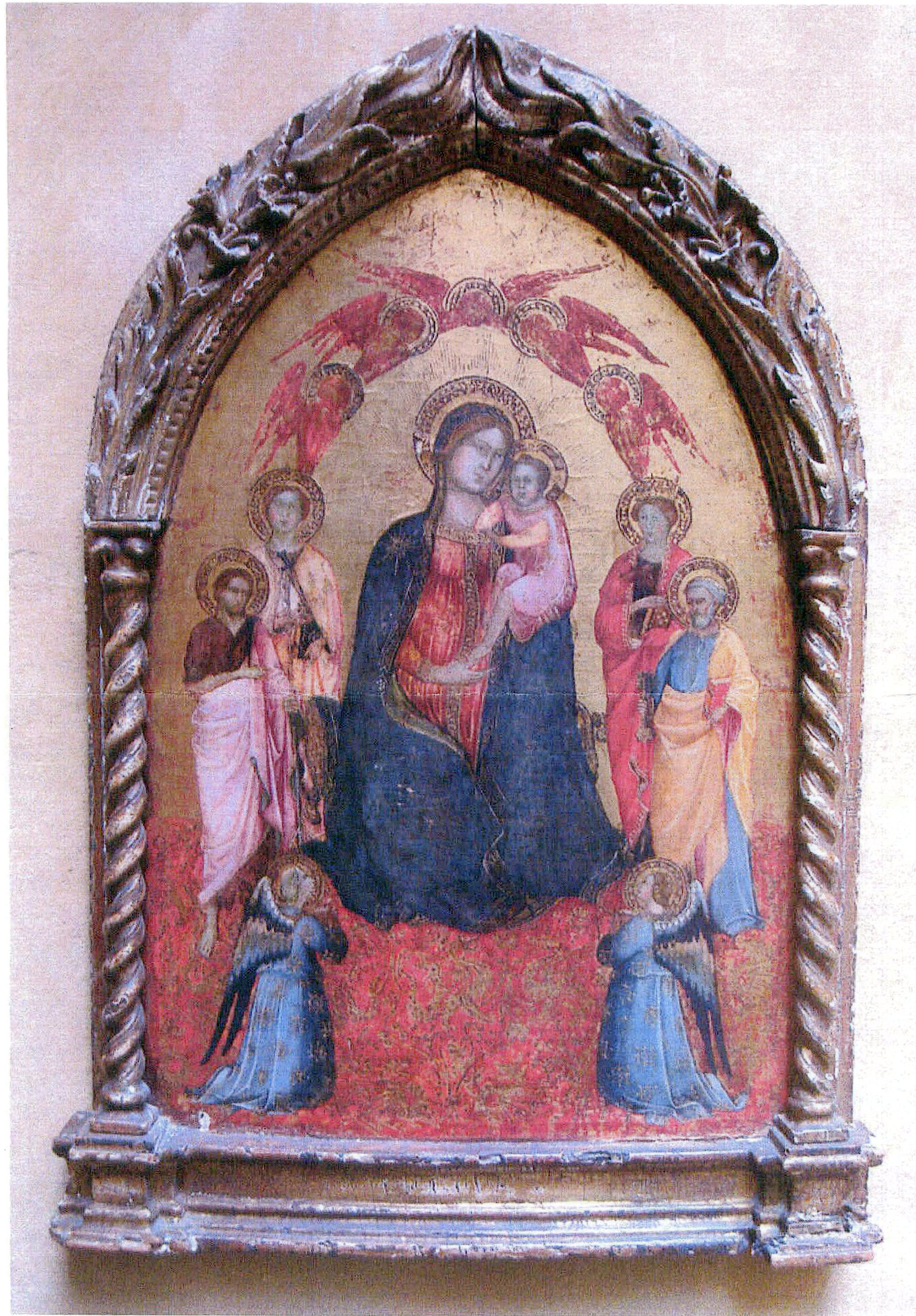 Madonna col Bambino, Santi e angeli (dipinto) di Cennini Cennino (inizio sec. XV)