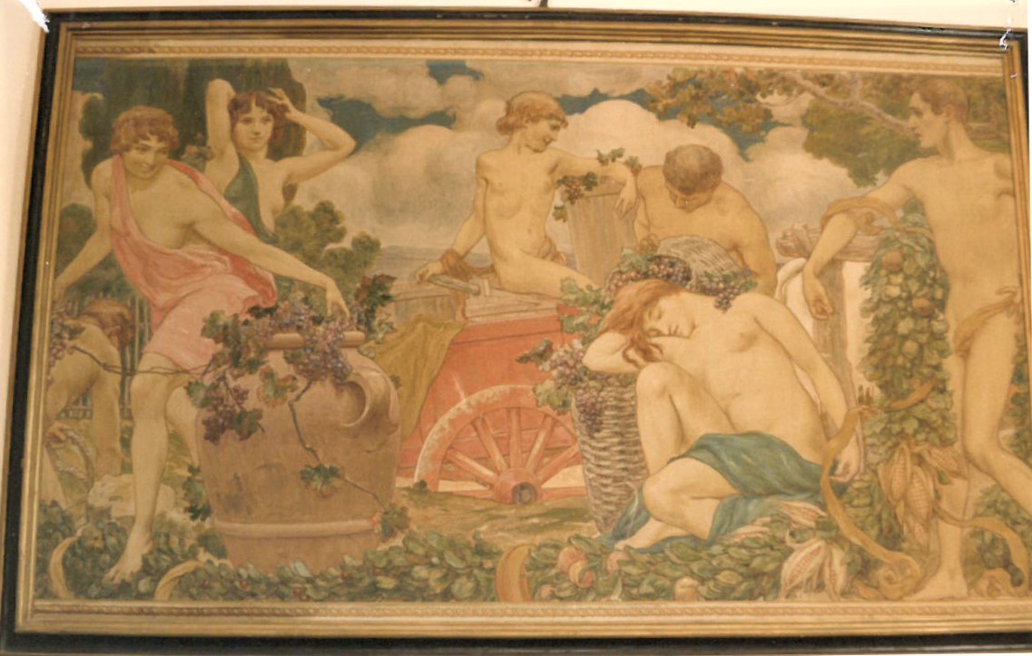 allegoria dell'Autunno (dipinto, pendant) di Coppedè Carlo (sec. XX)