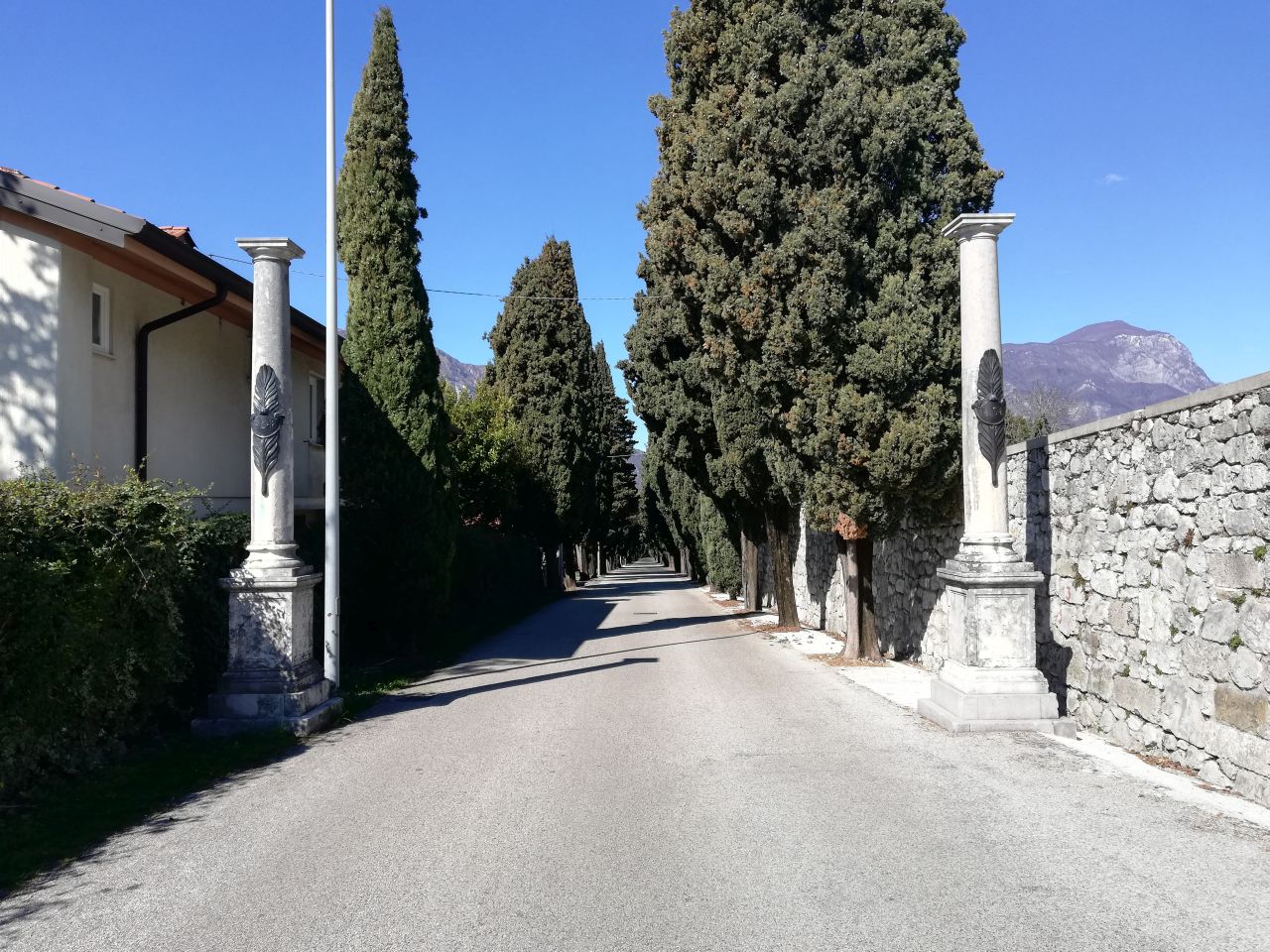 viale, commemorativo/ ai caduti della prima e della seconda guerra mondiale, Viale della Rimembranza di Gemona del Friuli - periodo Fascista (XX)