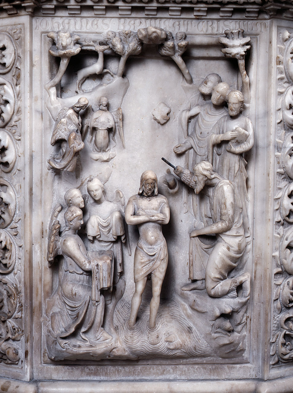 battesimo di Cristo (rilievo) di Andrea Pisano (scuola) - bottega fiorentina (secc. XIV/ XV)