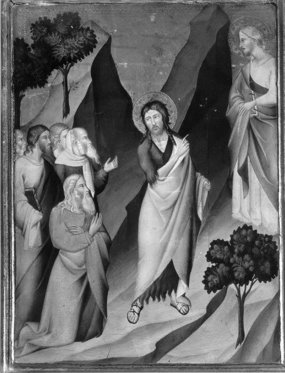 San Giovanni Battista indica Cristo come l'Agnello di Dio (dipinto) di Giovanni del Biondo (sec. XIV)