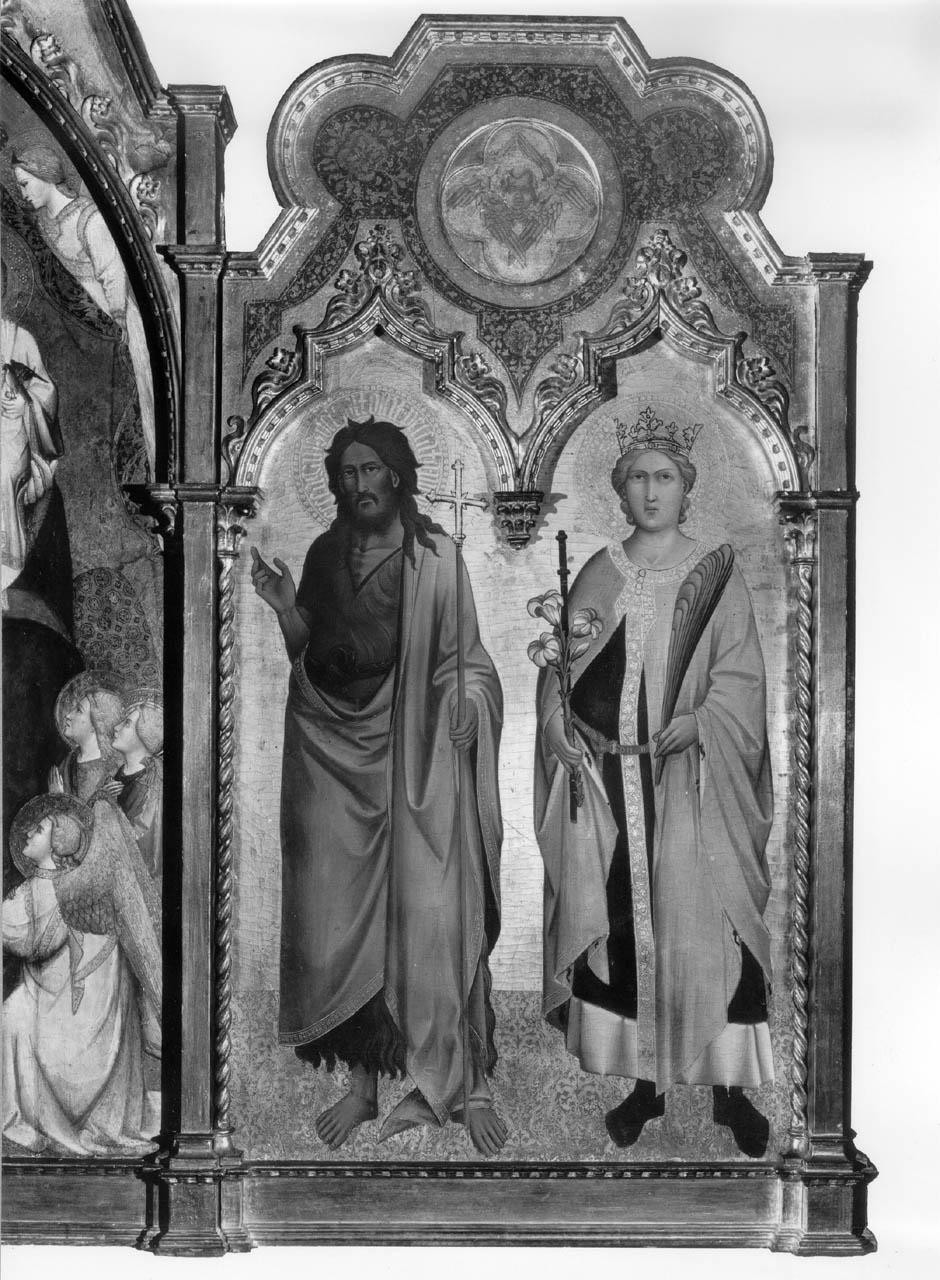 San Giovanni Battista e San Miniato (scomparto di trittico) di Gaddi Agnolo (sec. XIV)