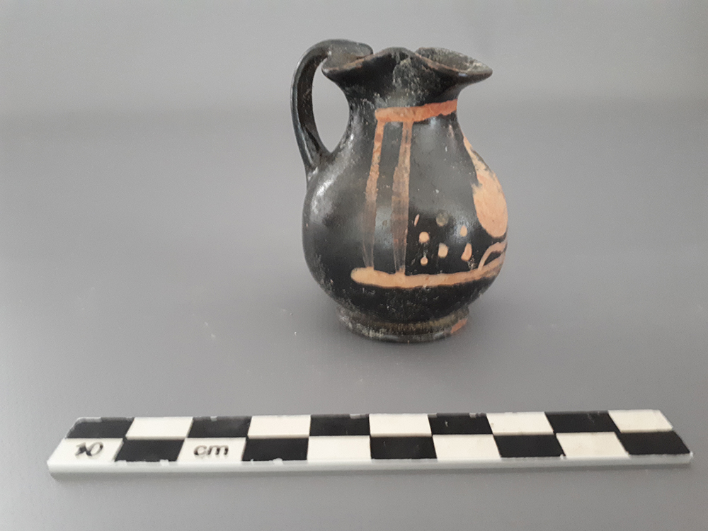 SINGOLO OGGETTO/ oinochoe, SECOLI/ IV a.C