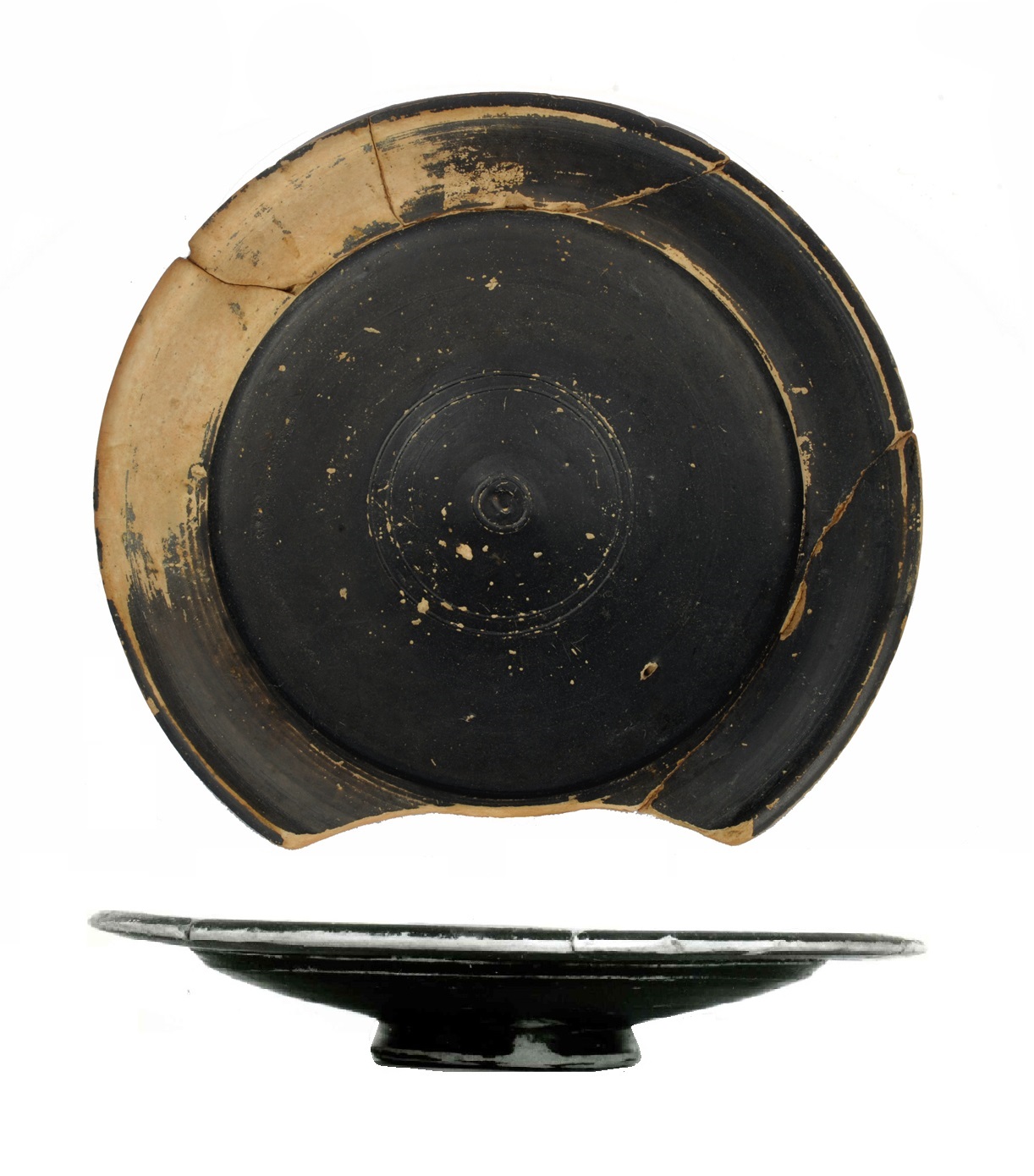 Piatto, Lamboglia,6/ Morel, 1441-1443 - produzione locale (sec. II a.C)