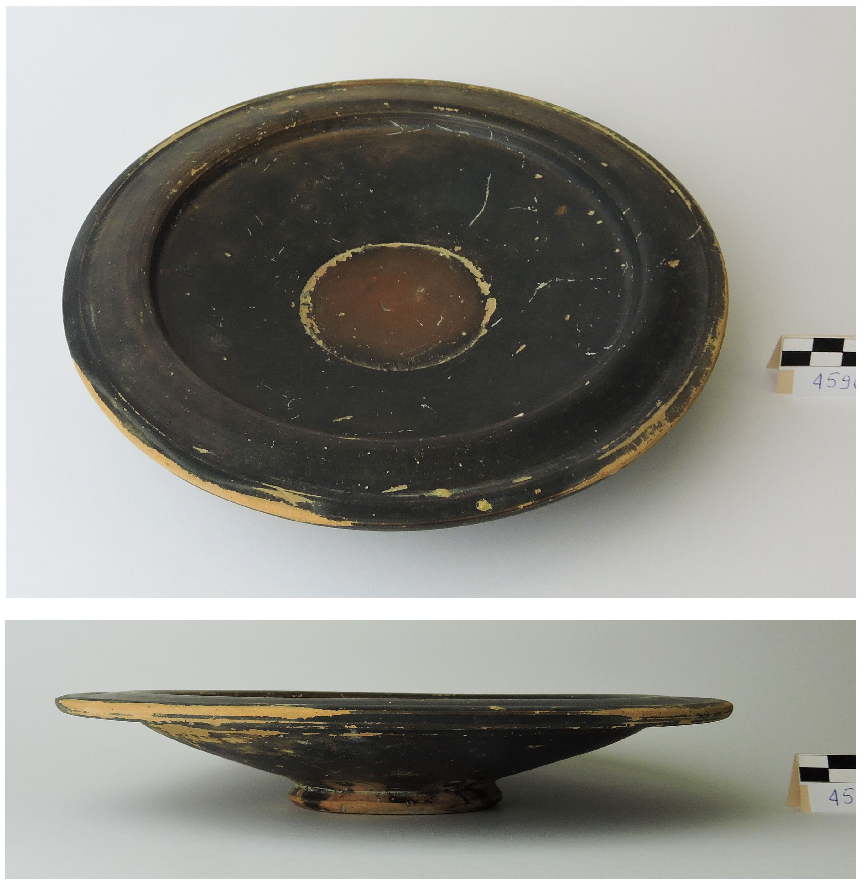 piatto, Morel 1443 - produzione locale adriese (meta'/fine secc. III/ II a.C)