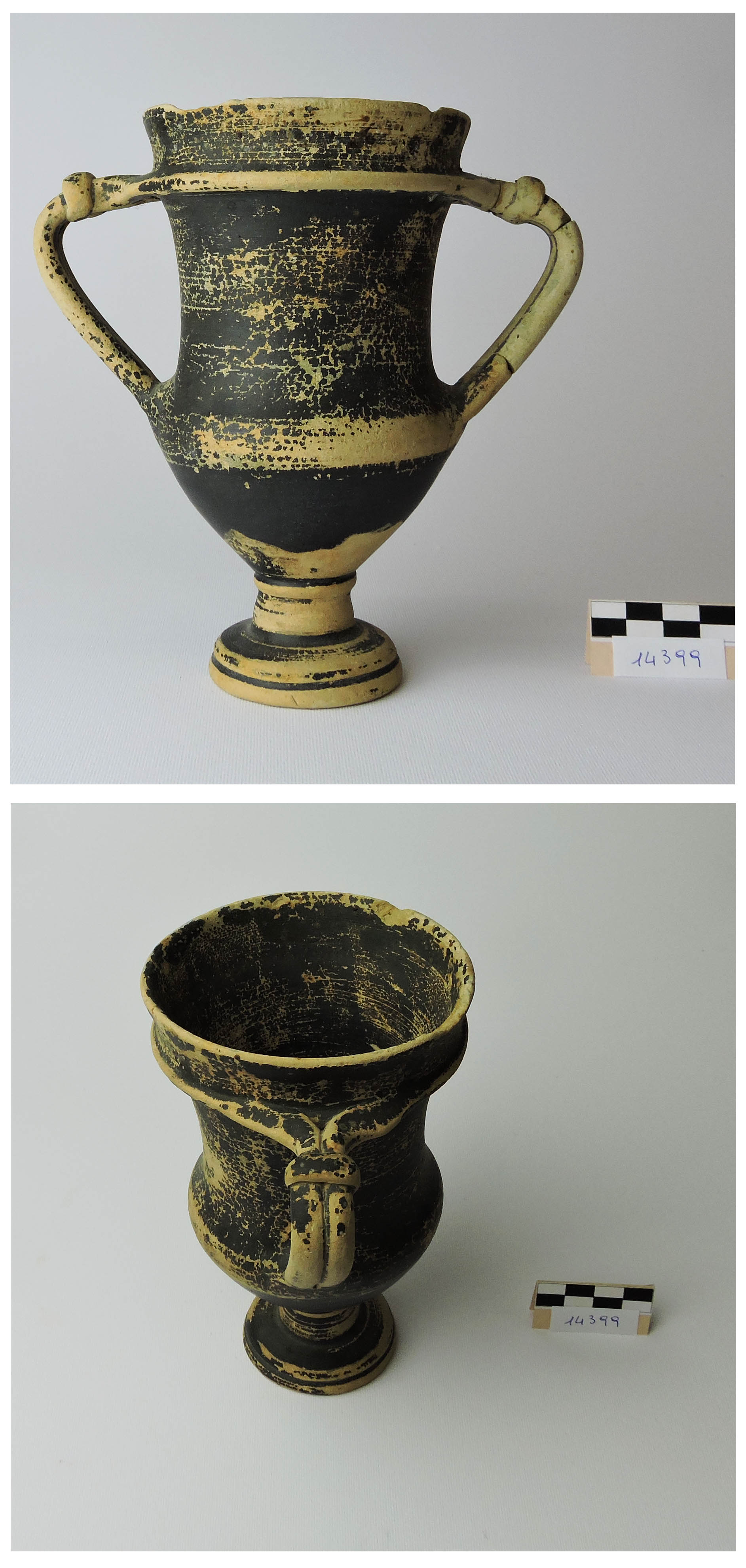 kantharos, Morel 3511 - bottega volterrana ? (inizio secc. III/ II a.C)