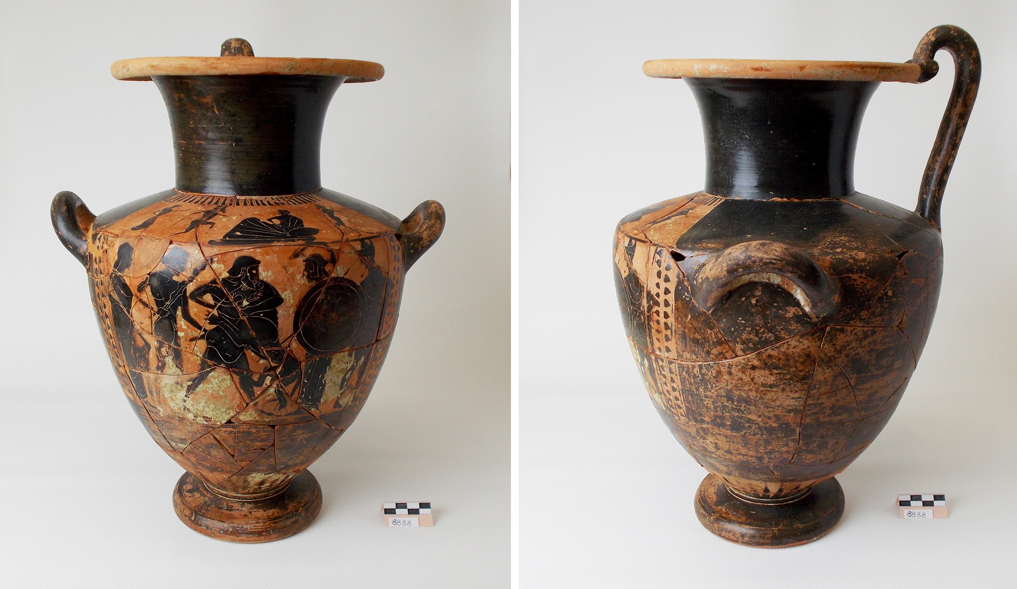 hydria - bottega attica (fine sec. VI a.C)