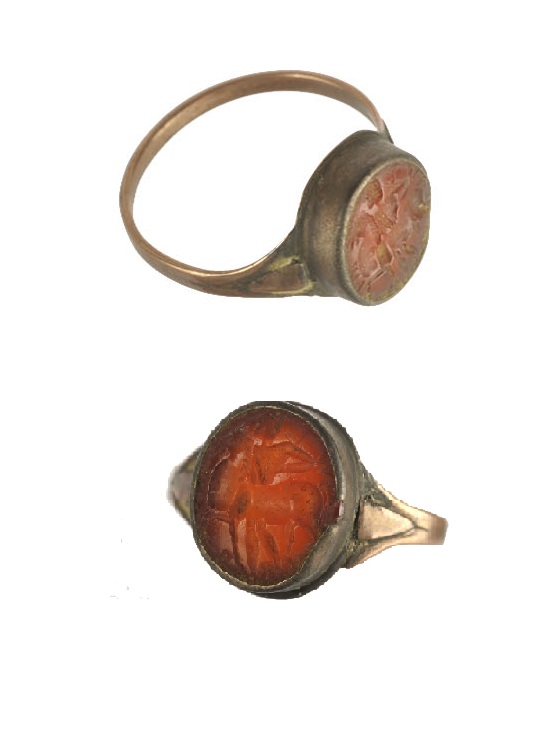 anello a castone - ambito romano (secc. IV/ III a.C)