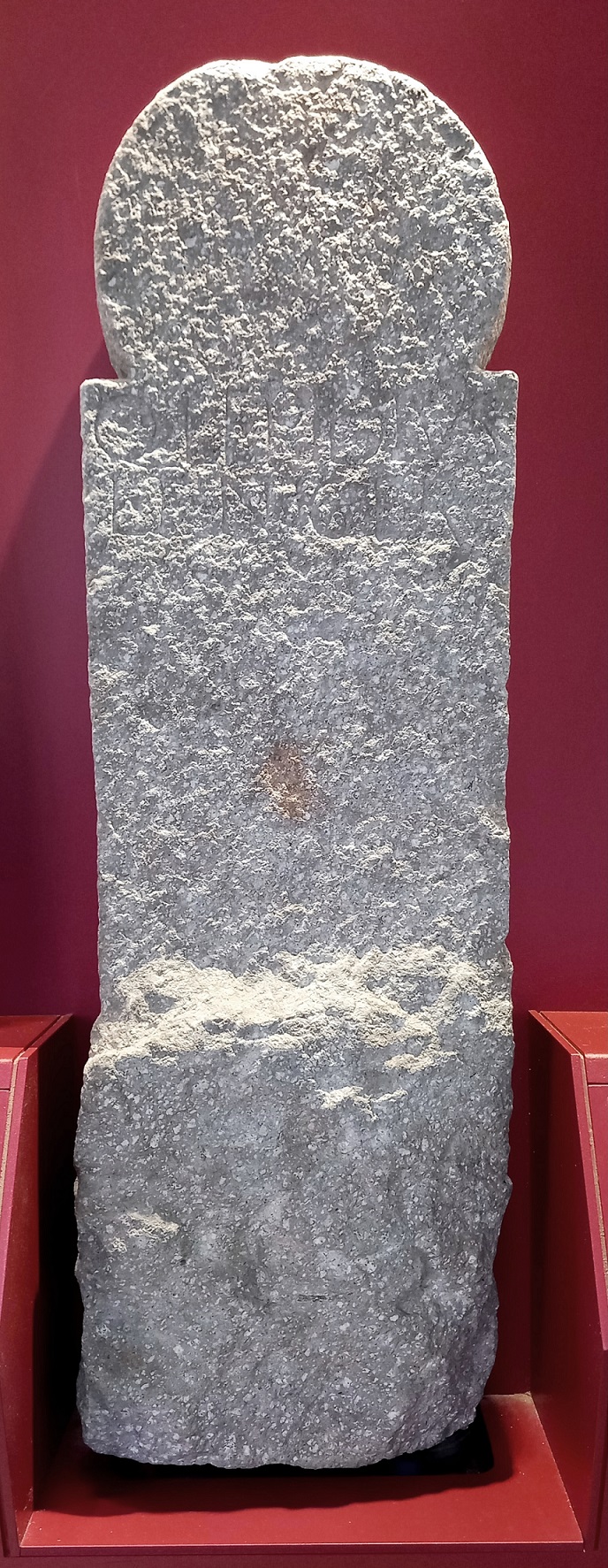 stele a disco, (Iscrizione funeraria) Q. Lepidius L.f. Niger - bottega lapidaria adriese (sec. I a.C)