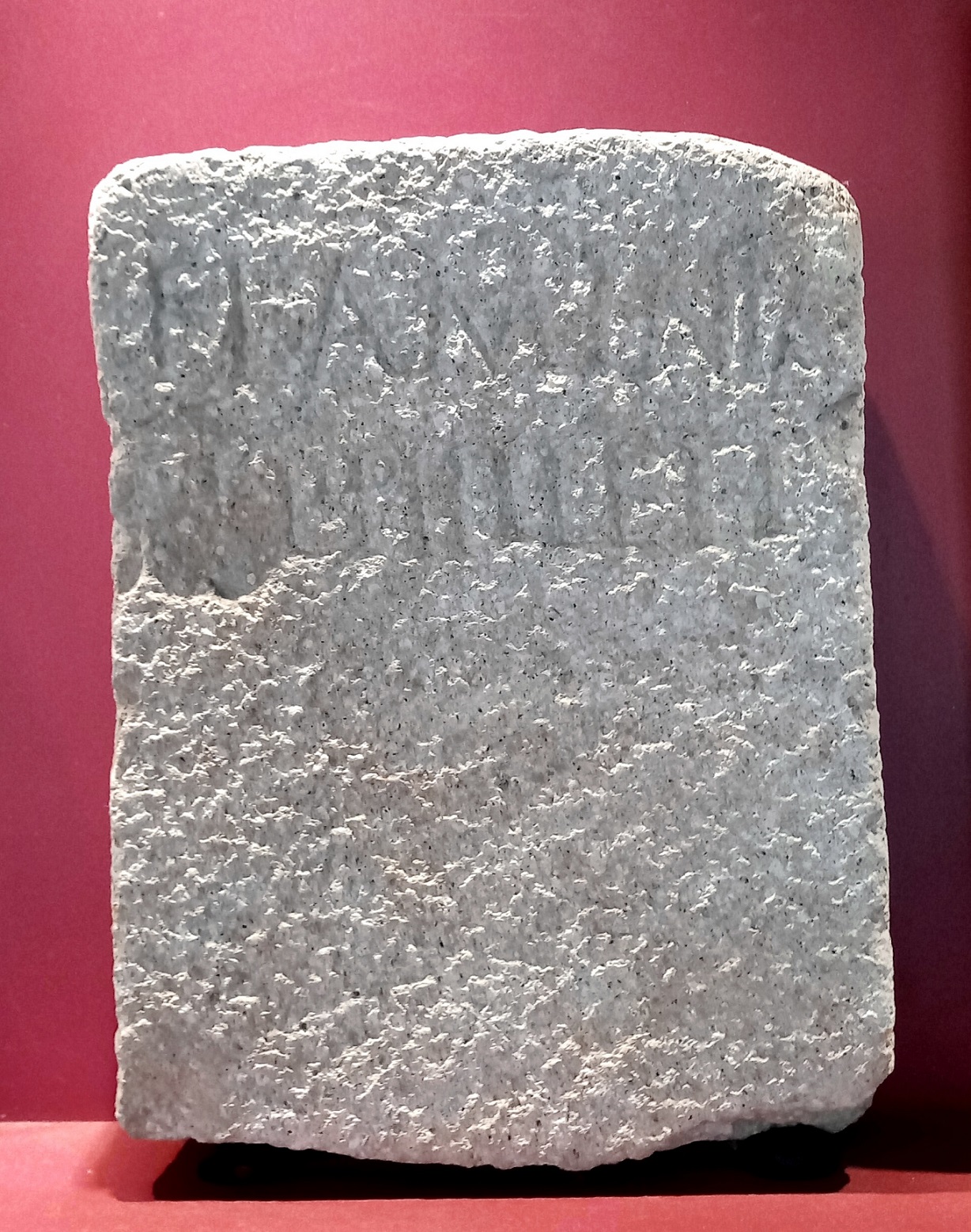 stele, funeraria, (Iscrizione funeraria) Flaminia [-] l. Phileti - bottega lapidaria adriese (sec. I d.C)