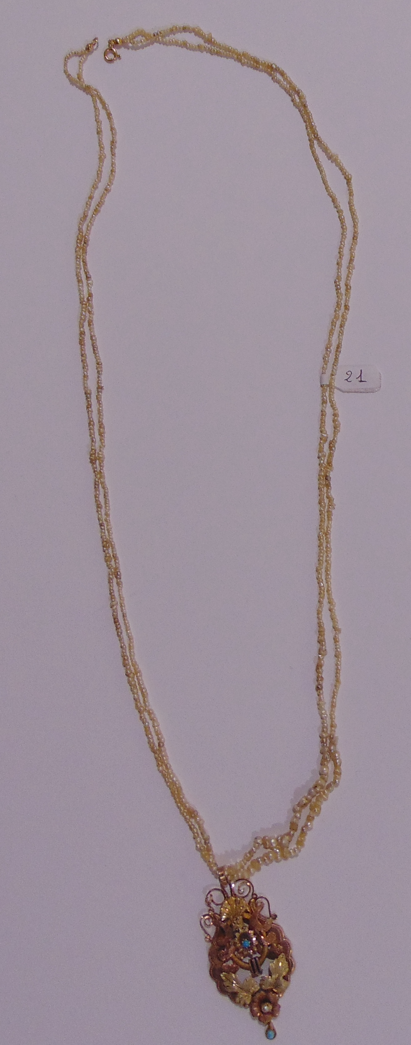 collana, opera isolata - bottega Italia meridionale (seconda metà XIX)