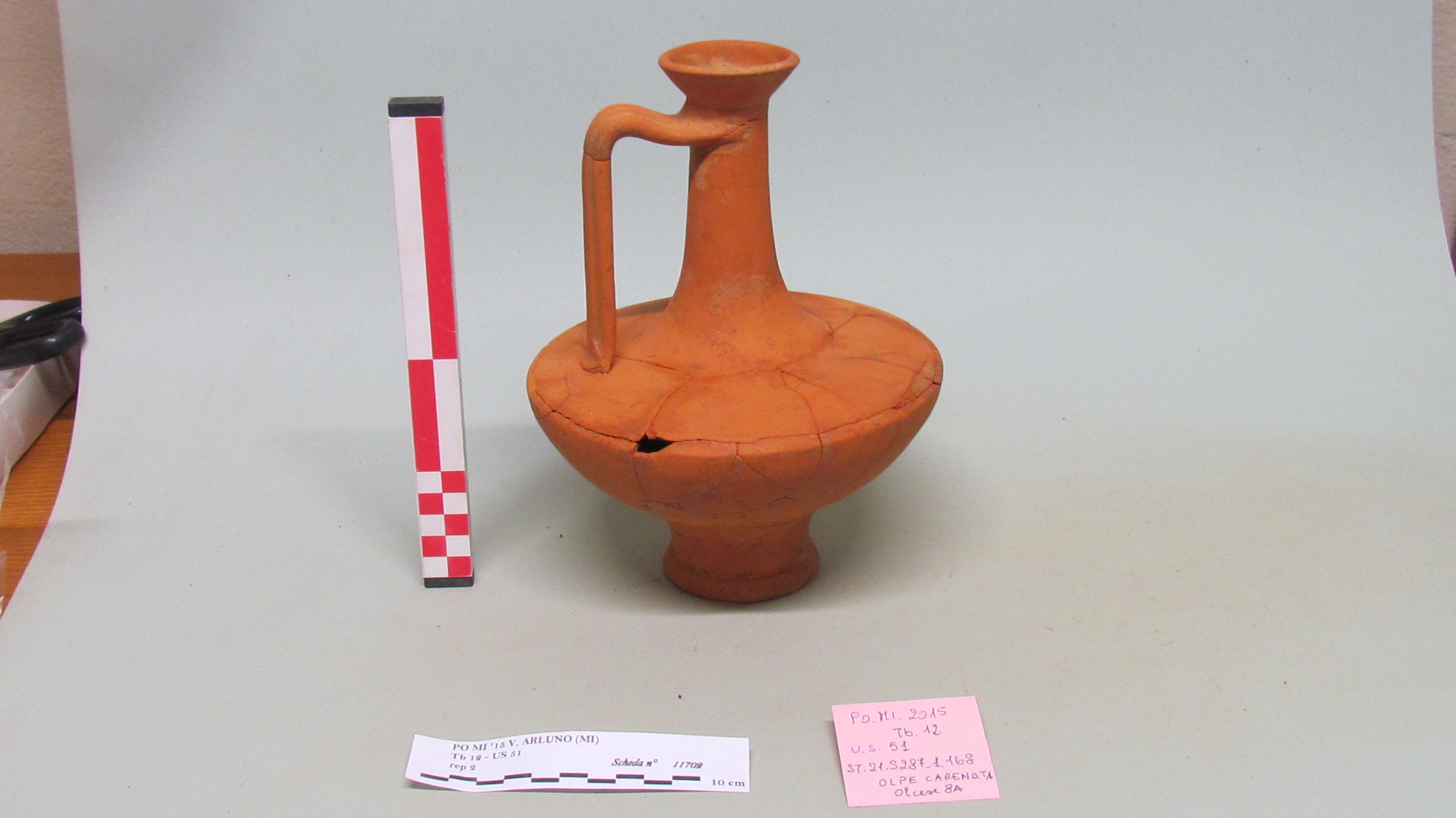 SINGOLO OGGETTO/ olpe, SECOLI/ ARCHI DI SECOLI/ Seconda metà I a.C. - inizio II d.C