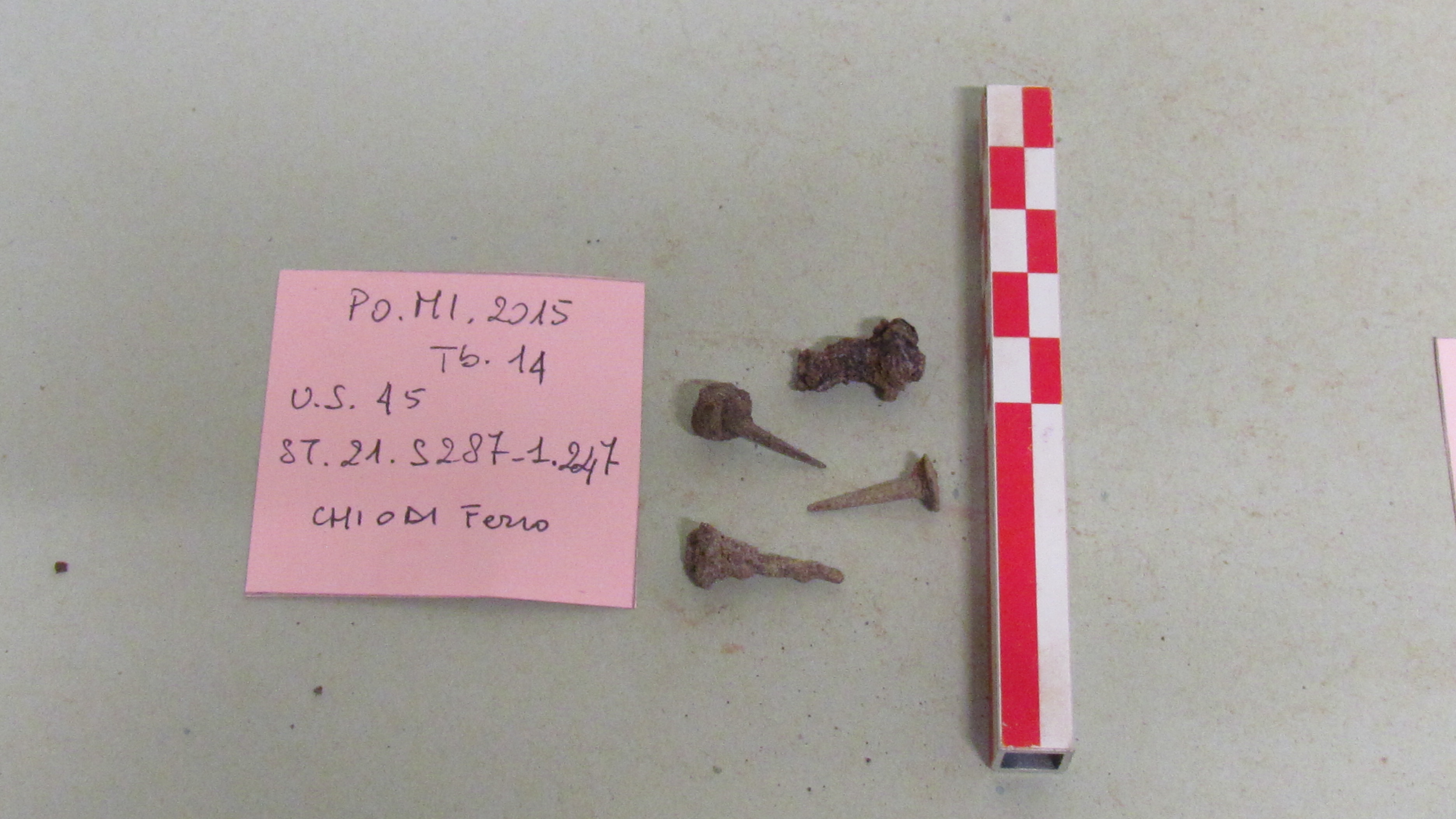 SINGOLO OGGETTO/ chiodo, SECOLI/ ARCHI DI SECOLI/ Seconda metà I a.C. - inizio II d.C