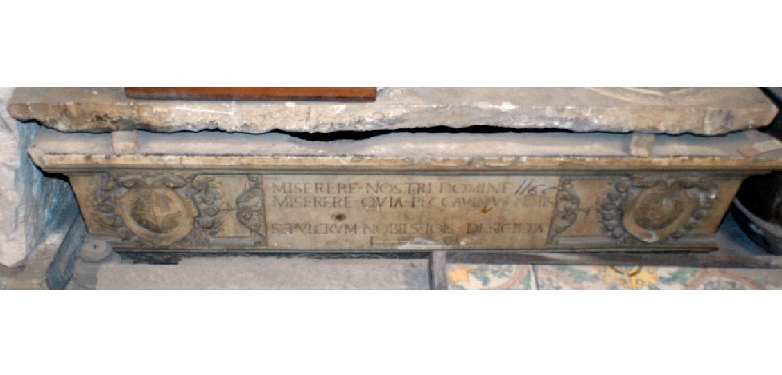 sarcofago, opera isolata - bottega siciliana (metà XVI)