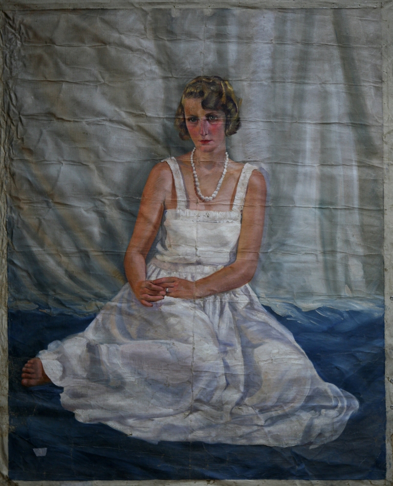 ritratto di donna (dipinto, opera isolata) - ambito italiano (prima metà XX)