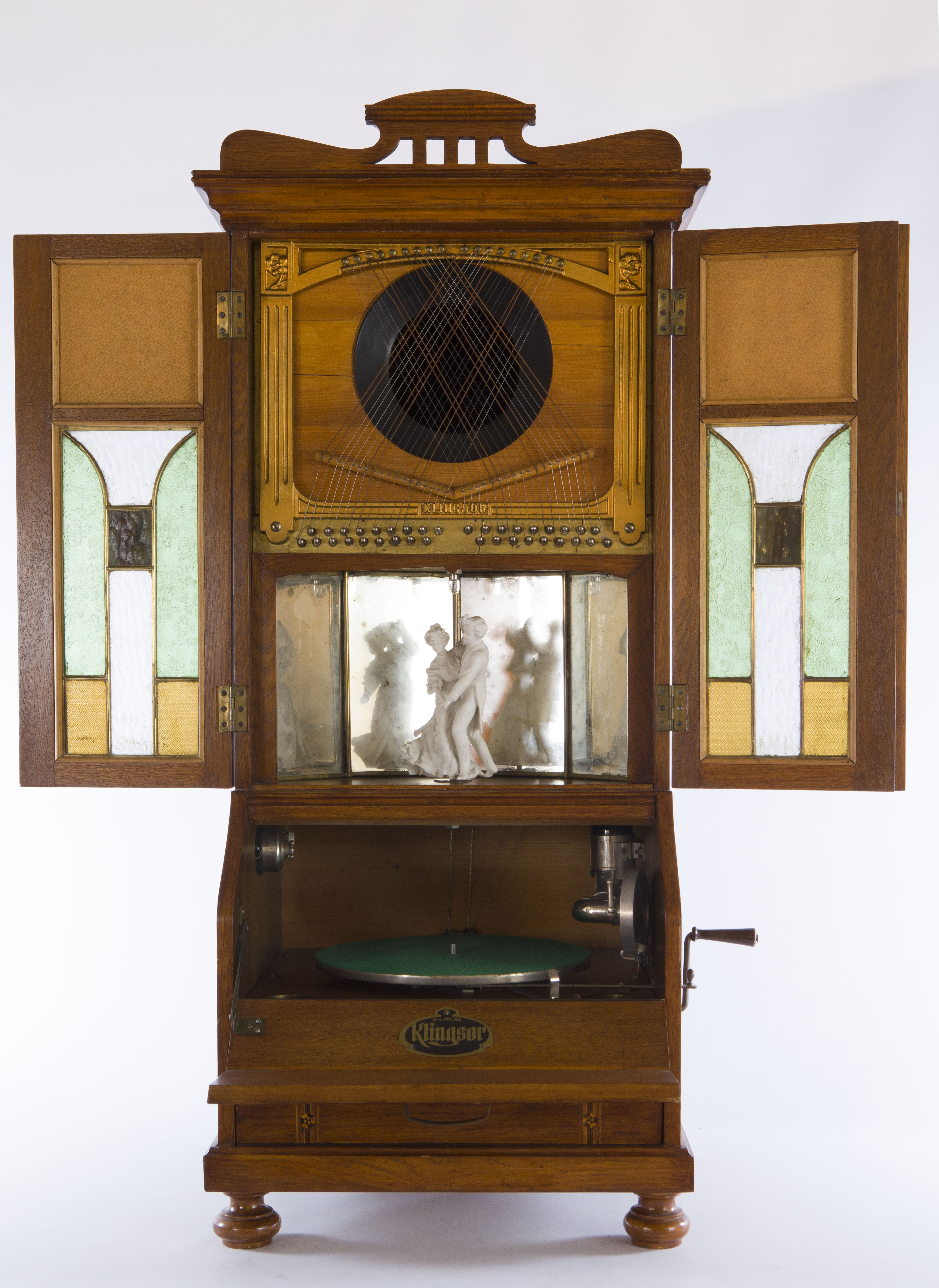 grammofono, da tavolo a tromba interna di Klingsor (prima metà XX secolo)
