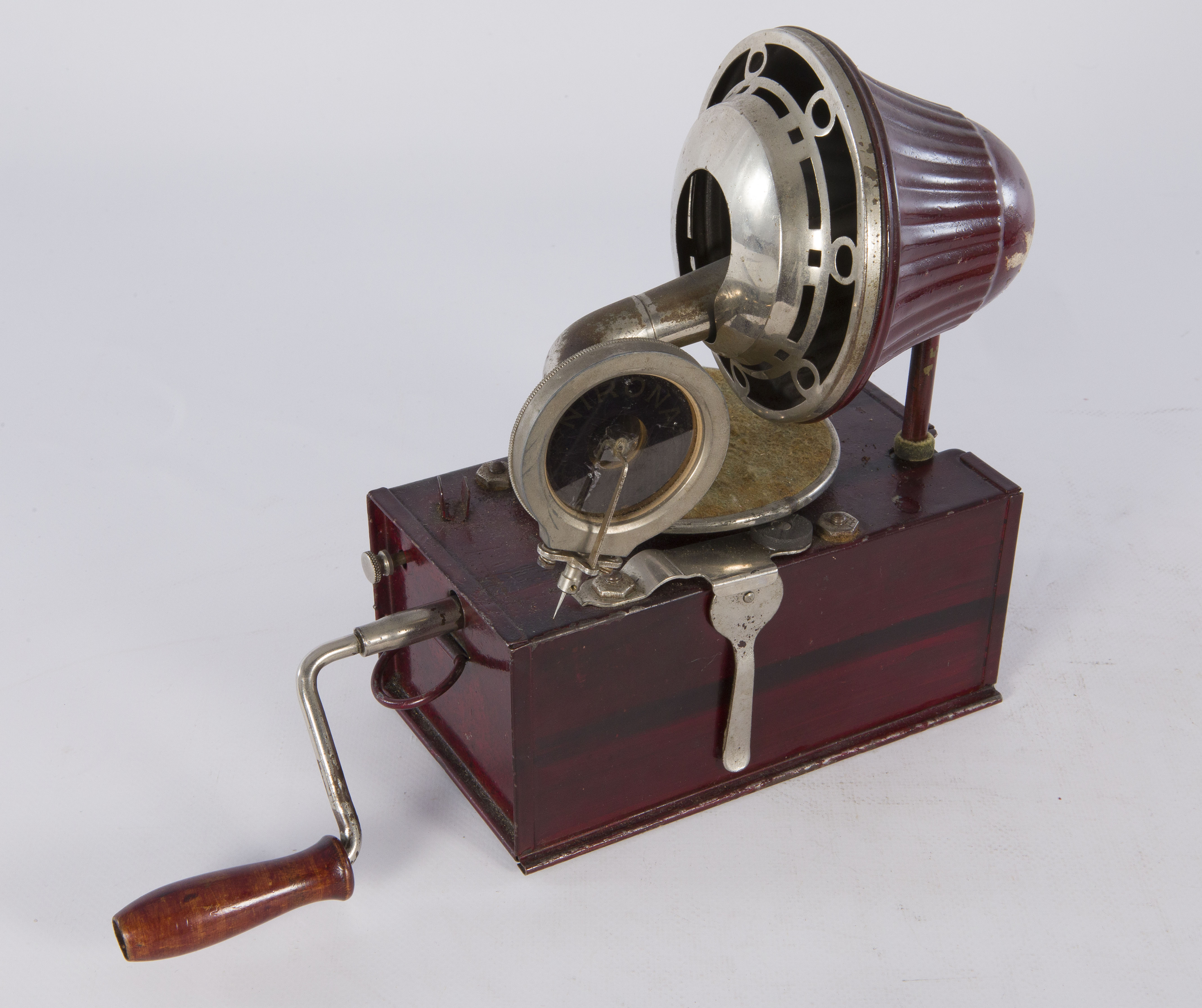 grammofono, giocattolo di Nier & Ehmer Metallwarenfabrik (secondo quarto XX)