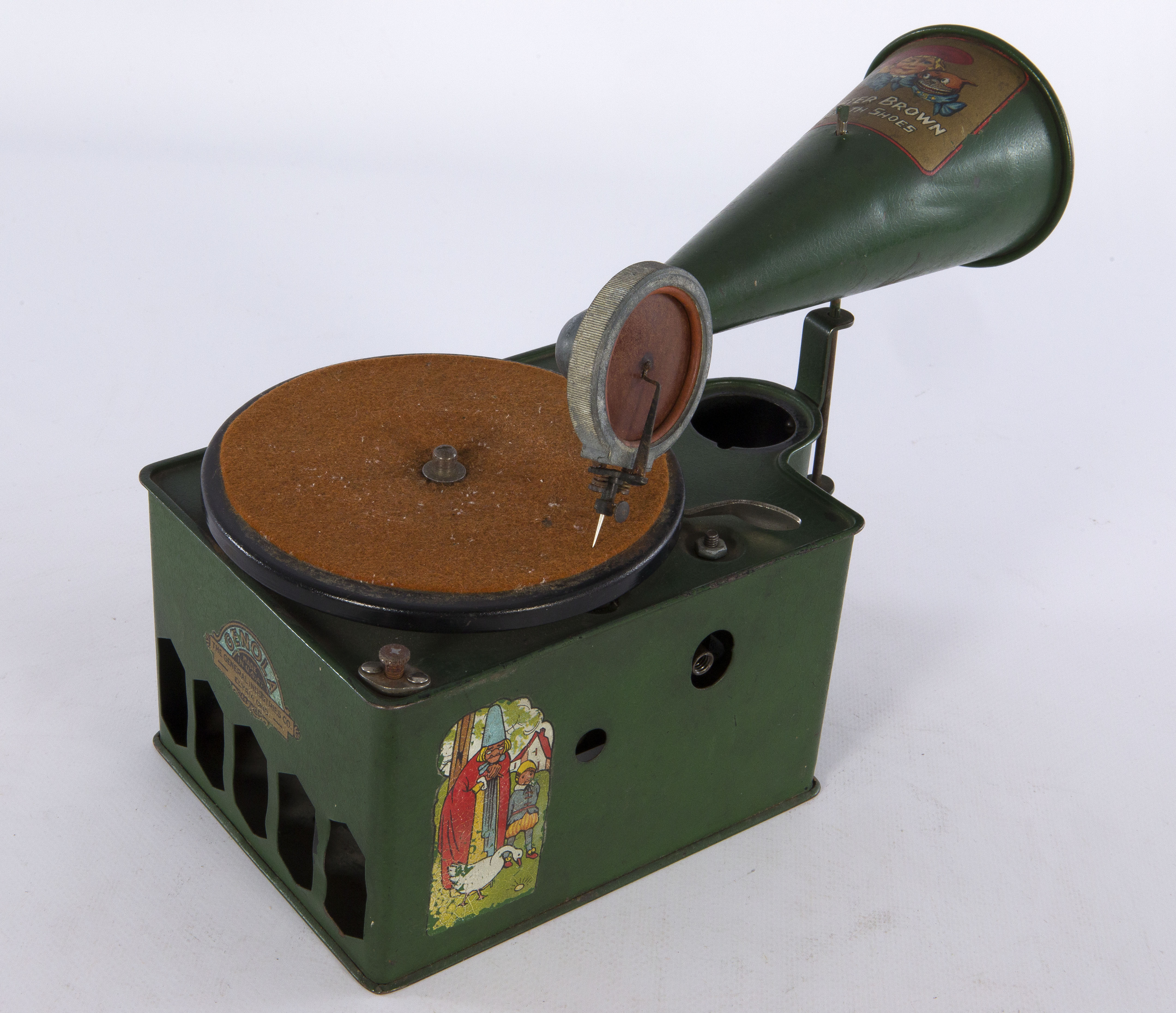 grammofono, giocattolo di The General Phonograph Mfg. Co (prima metà XX)