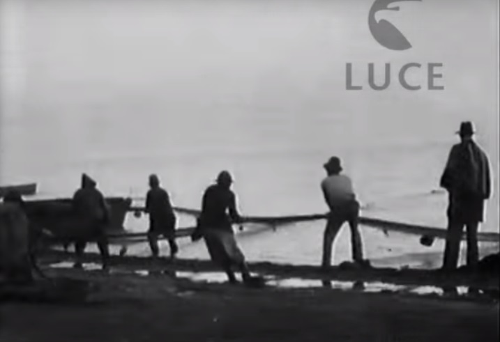 Pesca con sciabica nel lago di Vico (XX)
