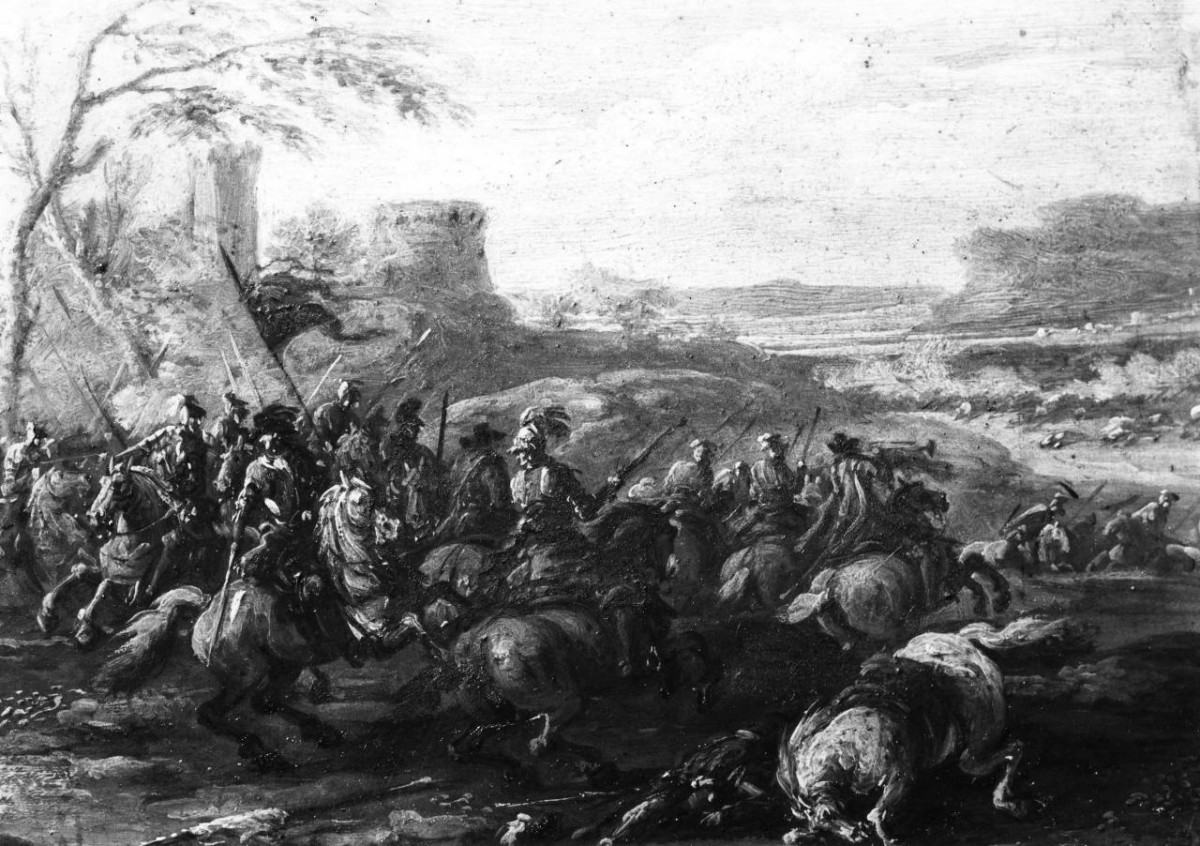 battaglia (dipinto) di Graziani Pietro (seconda metà sec. XVII)