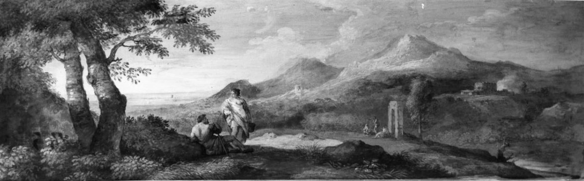 paesaggio (dipinto) di Van Bloemen Jan Francis detto Orizzonte (sec. XVII)