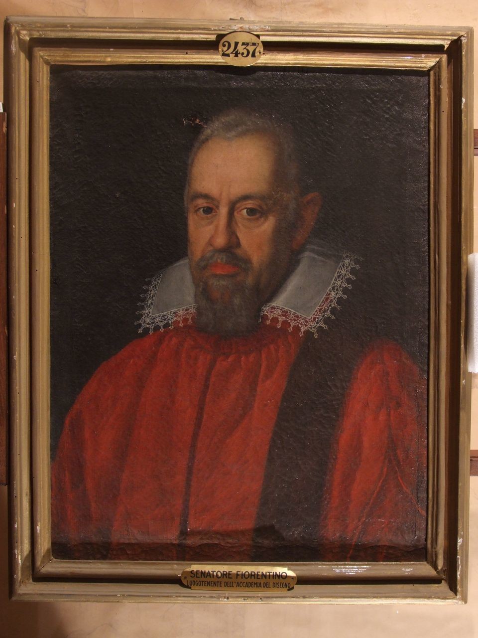 ritratto di luogotenente dell'Accademia del Disegno (dipinto) - ambito fiorentino (secondo quarto sec. XVII)