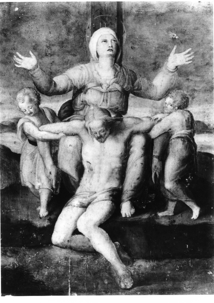 pietà (dipinto) - ambito fiorentino (sec. XVII)