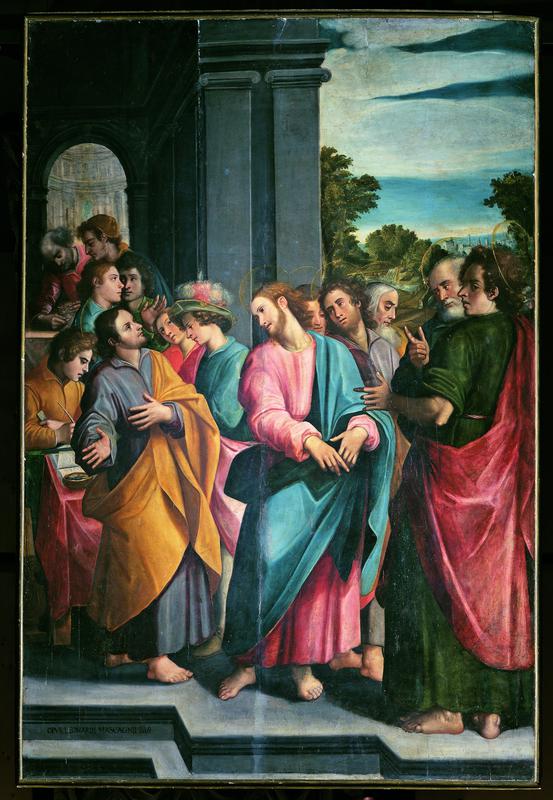 La vocazione di San Matteo (dipinto) di Mascagni Leonardo (primo quarto XVII)
