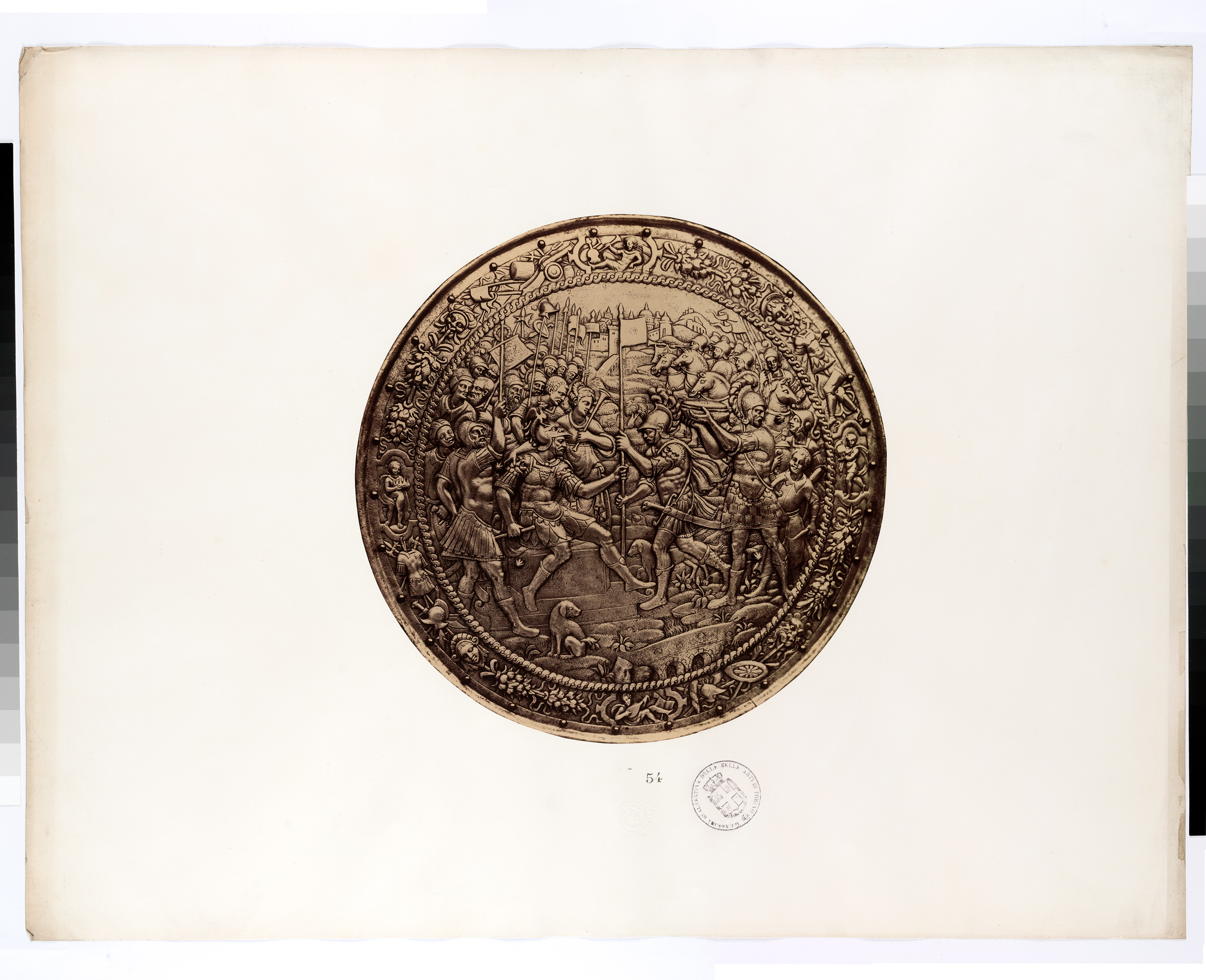 Torino - Armeria Reale - Armi difensive - Armature (parti) - Scudi - F6 (positivo) di Chiapella, Francesco Maria (terzo quarto XIX)