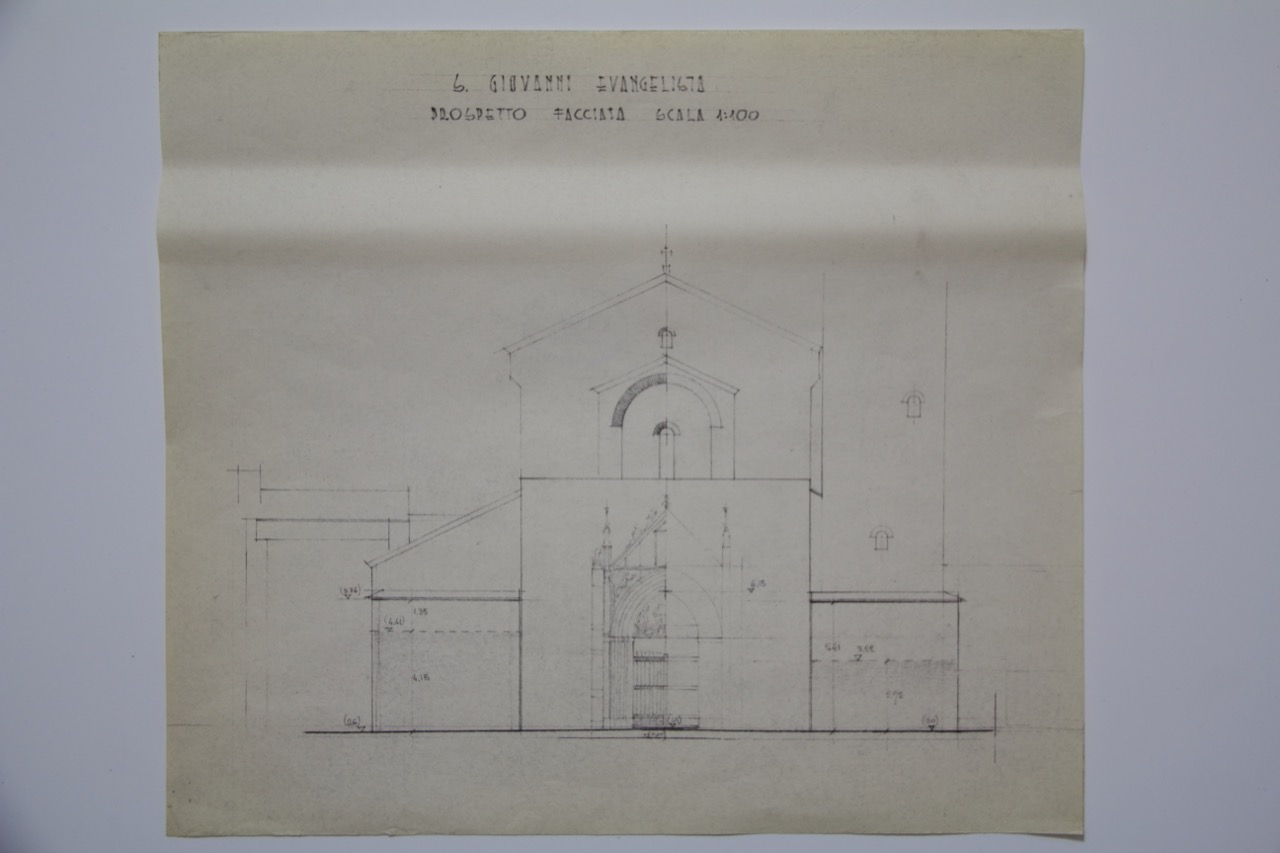 stampa fotomeccanica, Eliografia del prospetto della facciata della basilica di San Giovanni Evangelista di Ravenna di Anonimo italiano (XX)