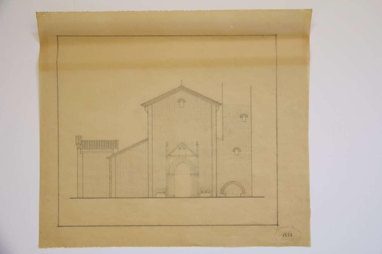 disegno architettonico, Progetto della basilica di San Giovanni Evangelista di Ravenna di Anonimo italiano (XX)