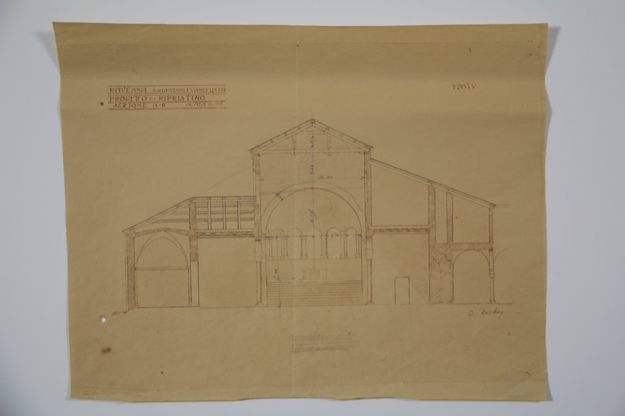 stampa fotomeccanica, Progetto di ripristino della basilica di San Giovanni Evangelista di Ravenna di Ecchia, Costantino (XX)