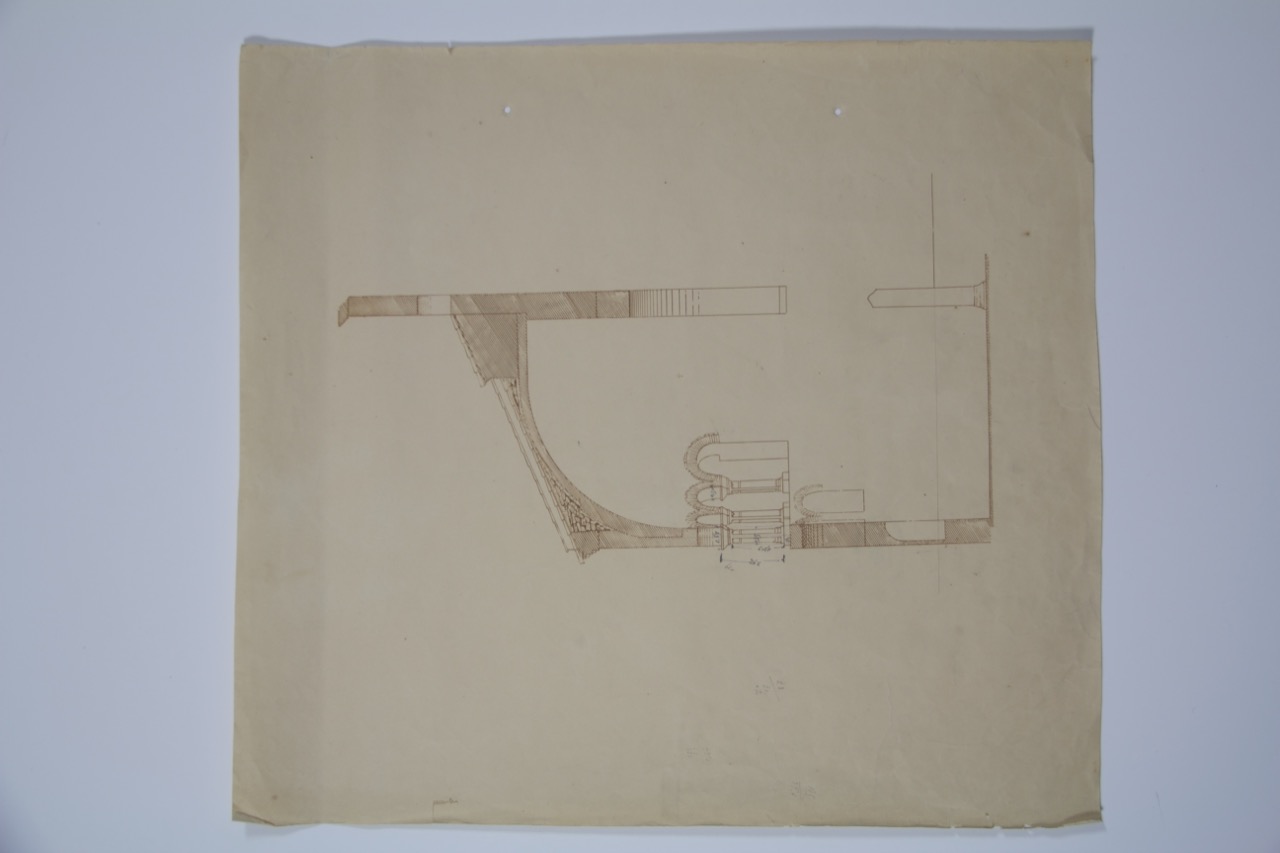 stampa fotomeccanica, Sezione trasversale della basilica di San Giovanni Evangelista di Ravenna di Anonimo italiano (XX)