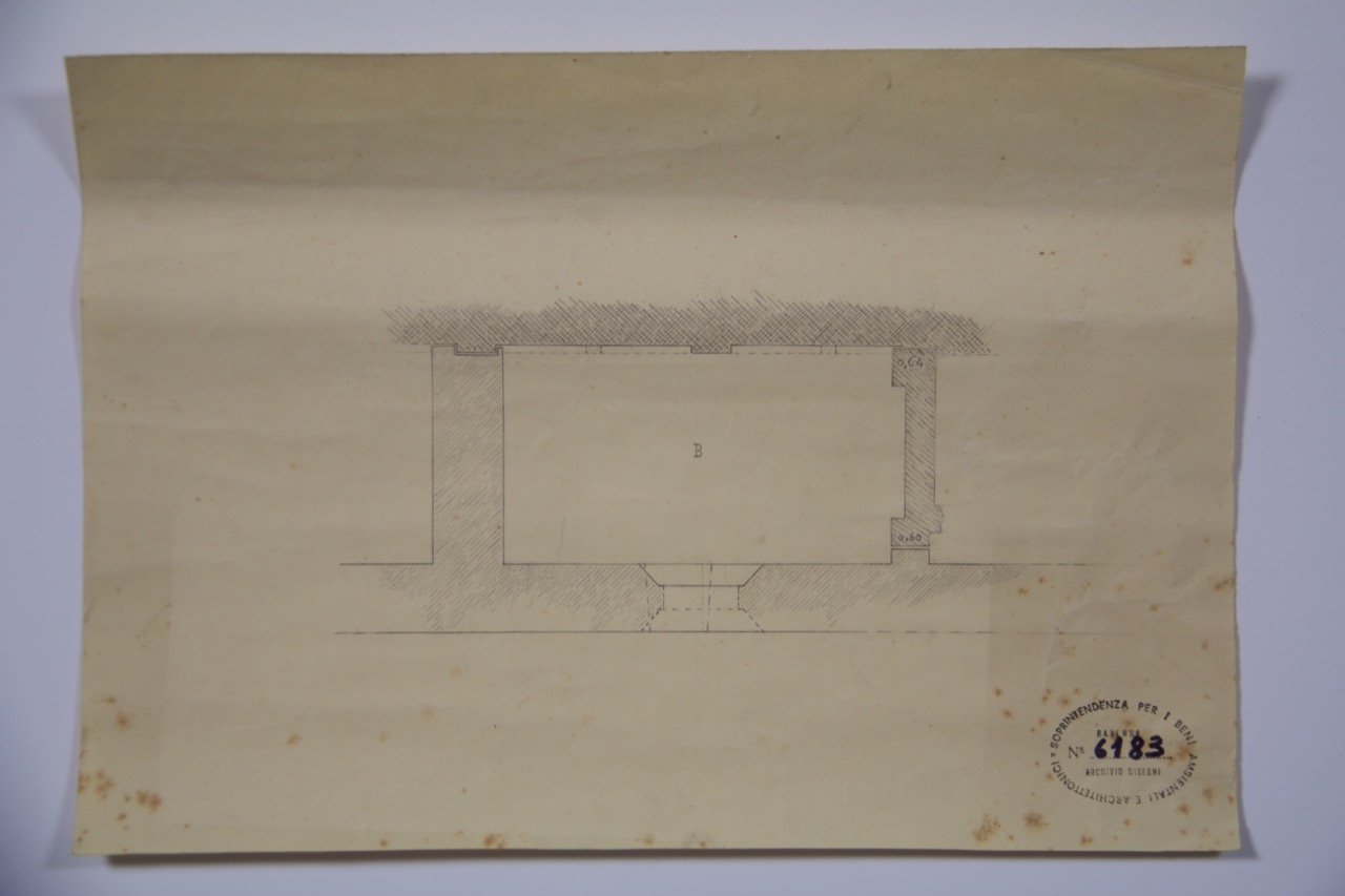 disegno architettonico, Rimini, Tempio Malatestiano, Cappella della Beata Vergine Consolatrice, pianta di Anonimo italiano (XX)