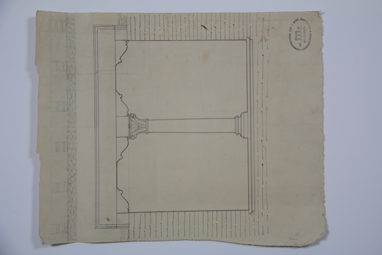 disegno architettonico, Bifora del Palazzo Comunale di Ravenna di Anonimo italiano (XX)