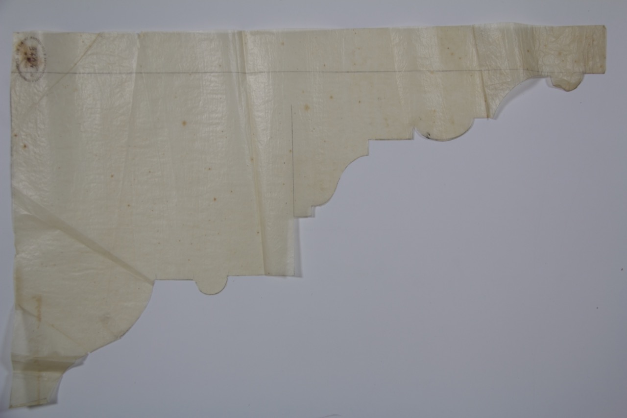 disegno architettonico, Profilo di un cornicione del Palazzo Comunale di Ravenna di Anonimo italiano (XX)