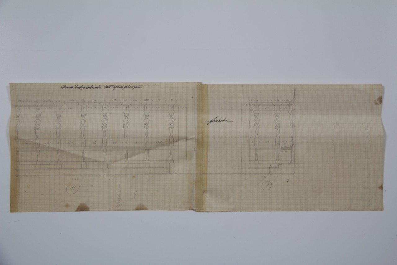 disegno architettonico, Parete della Sala del Consiglio del Palazzo Comunale di Ravenna di Azzaroni, Alessandro (XX)